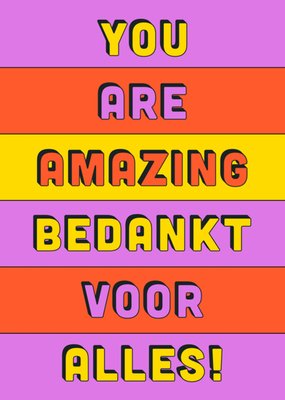 Greetz | Bedankkaart | you are amazing