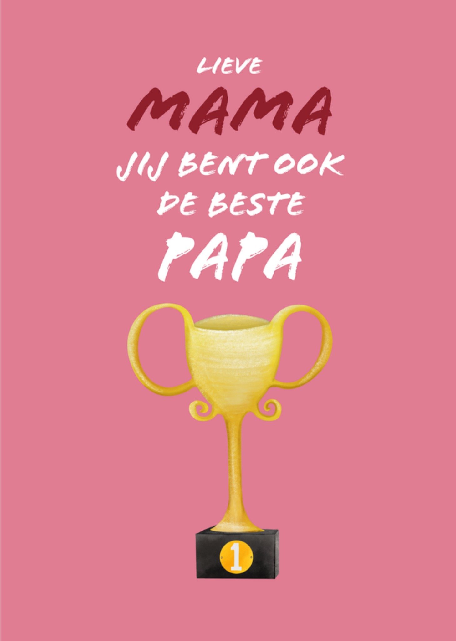 Greetz Vaderdagkaart Lieve Mama Standard Card