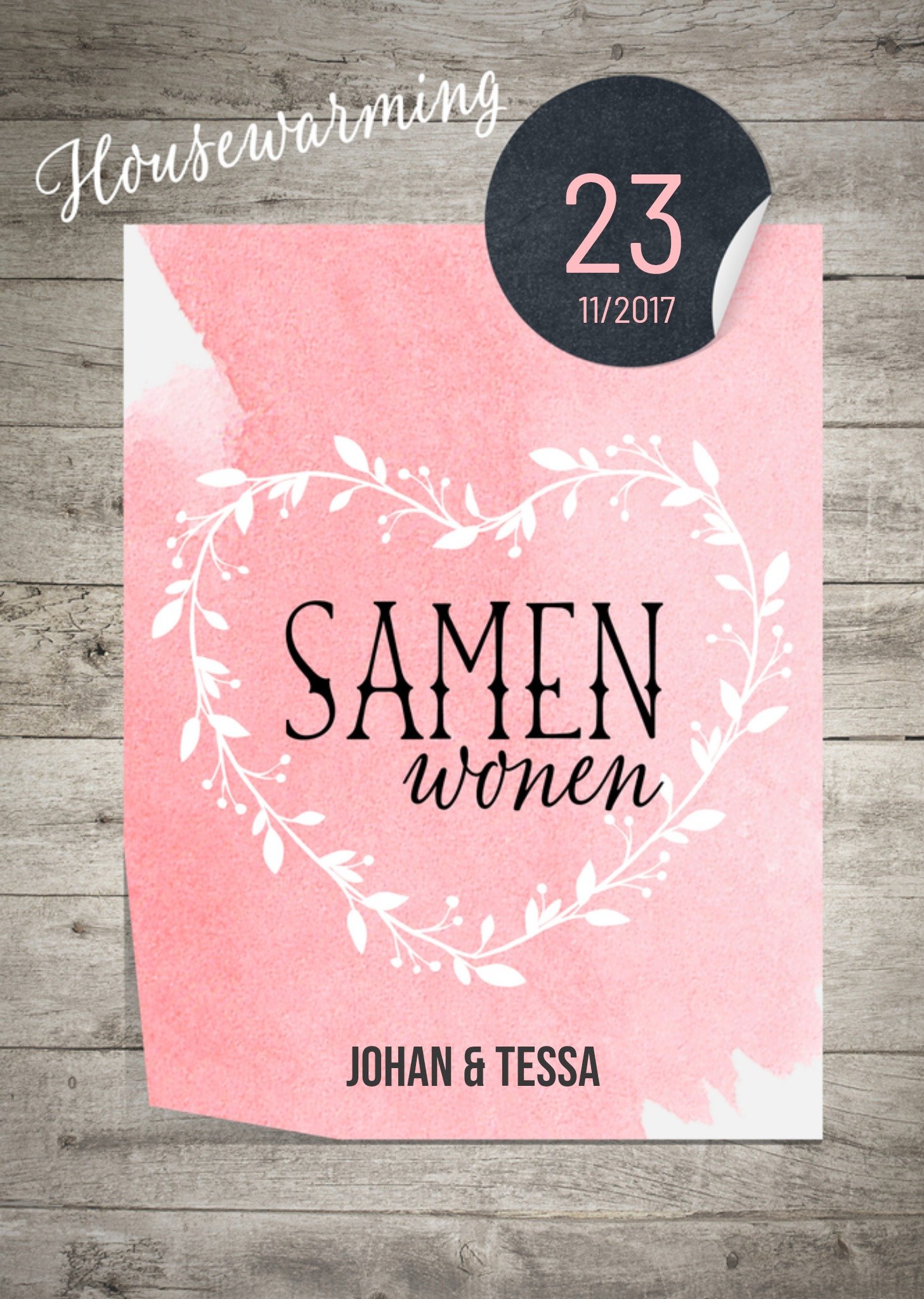 Schattige housewarming uitnodiging Kaart Luckz