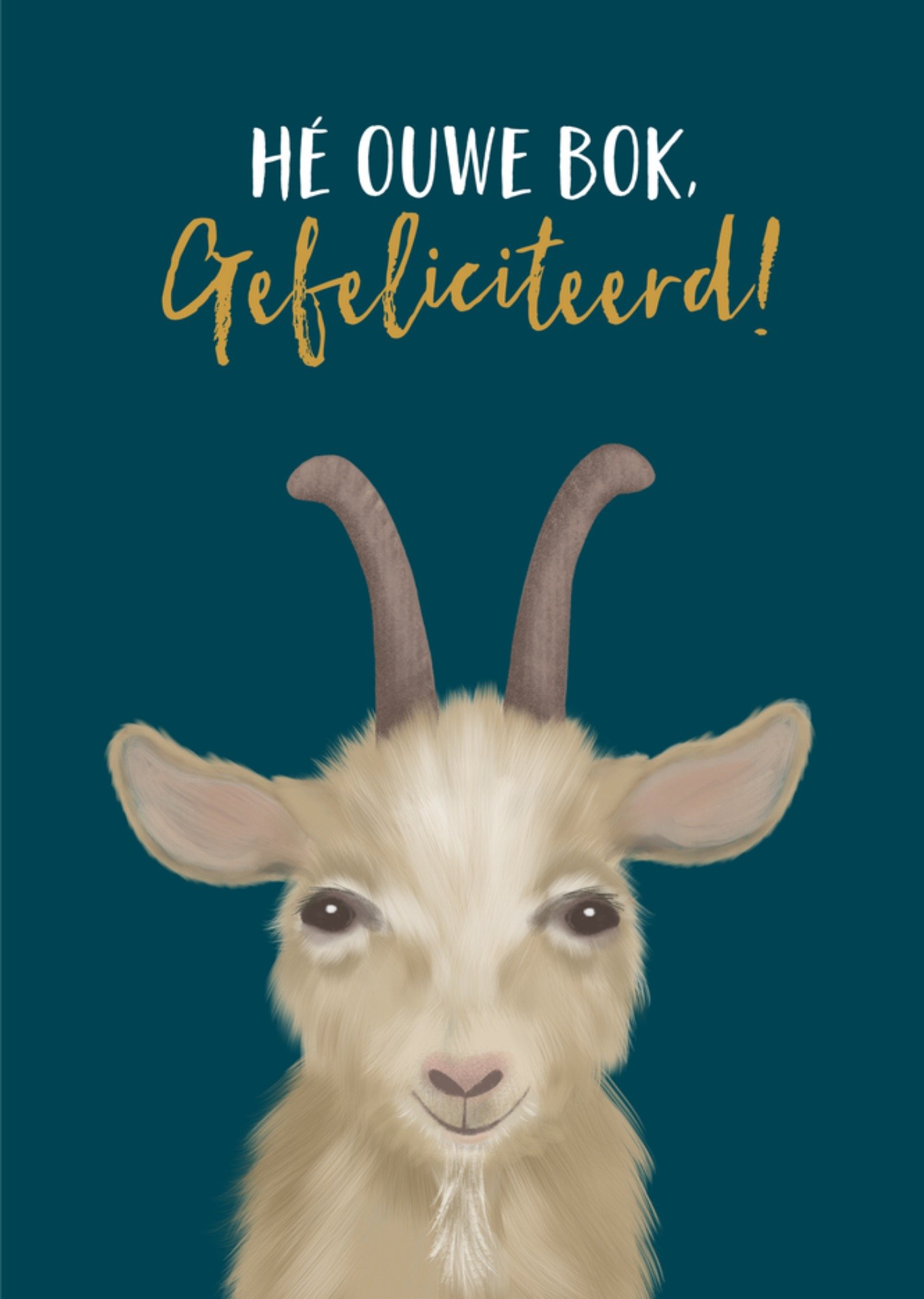 Verjaardagskaart Ouwe Bok Tsjip