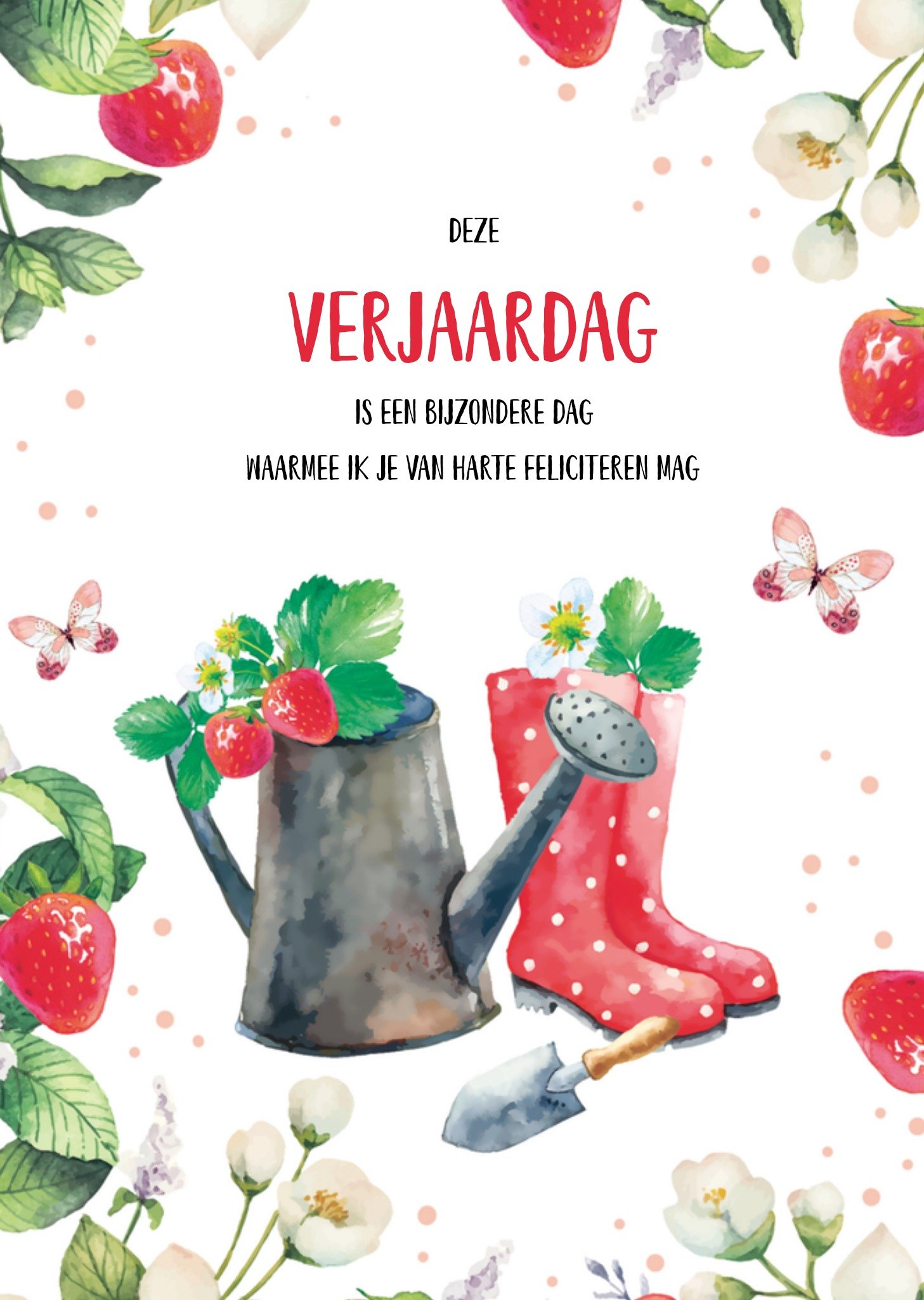 Verjaardagkaart Tuinieren Kaart TMS