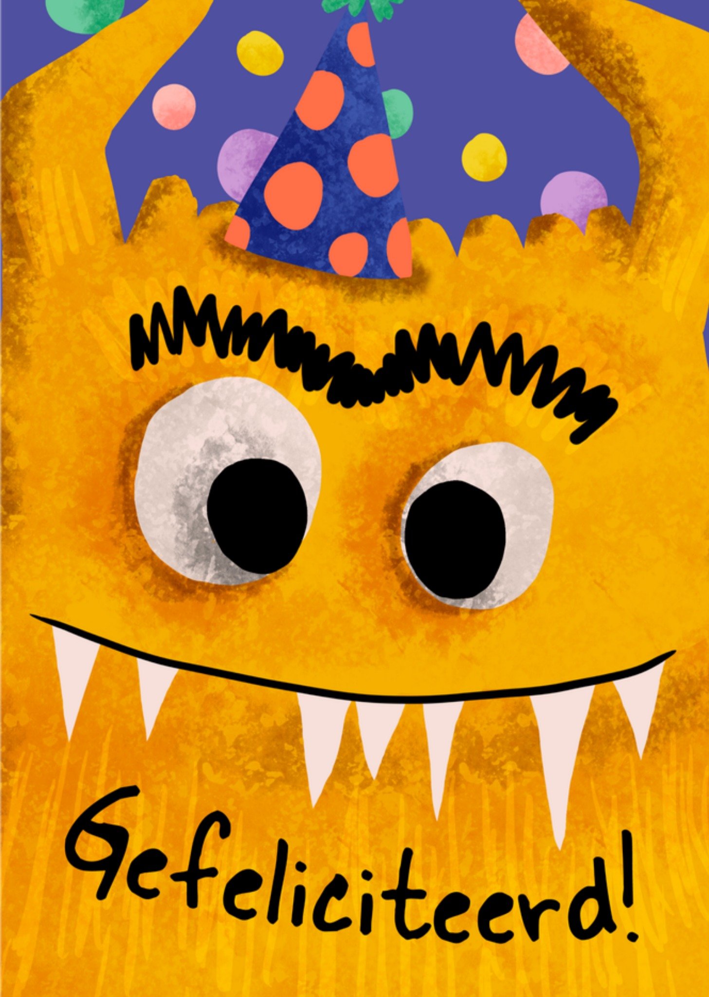 Greetz Verjaardagskaart Monster Standard Card