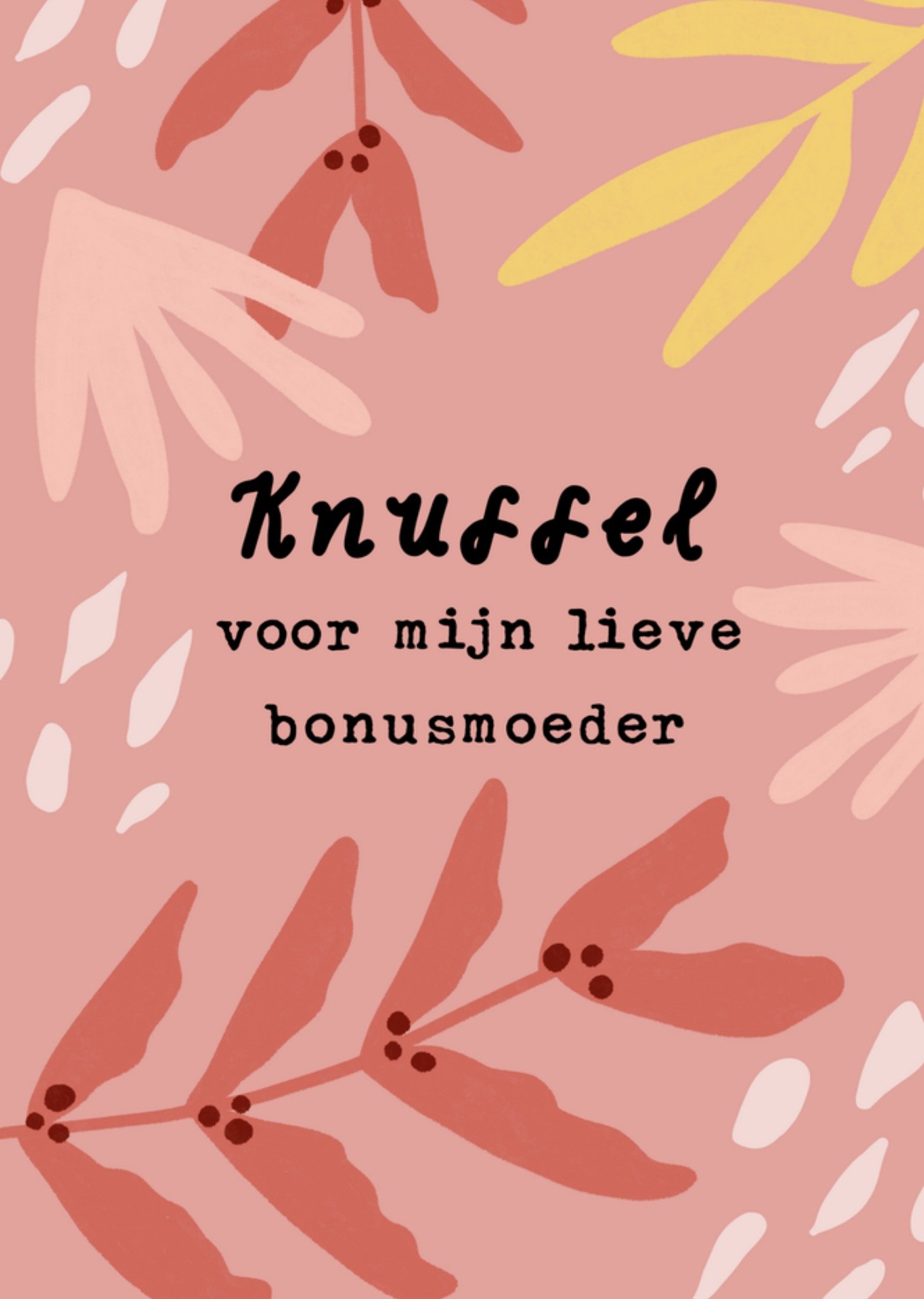 Moederdagkaart knuffel bonusmoeder Kaart Greetz