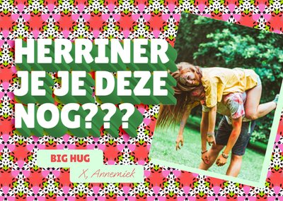 Love Repeat | Zomaar kaart | Grappig | Herinnering | Aanpasbare foto