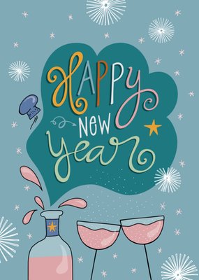 Funny Side Up | Kerstkaart | Happy New Year | Vriendin