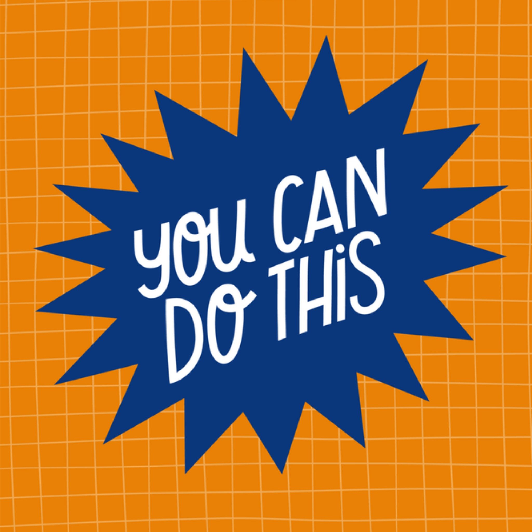 Greetz Succes kaart You can do this Vierkant