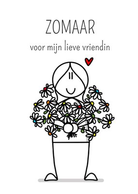 YH Tekent | Zomaar kaart | bloemen