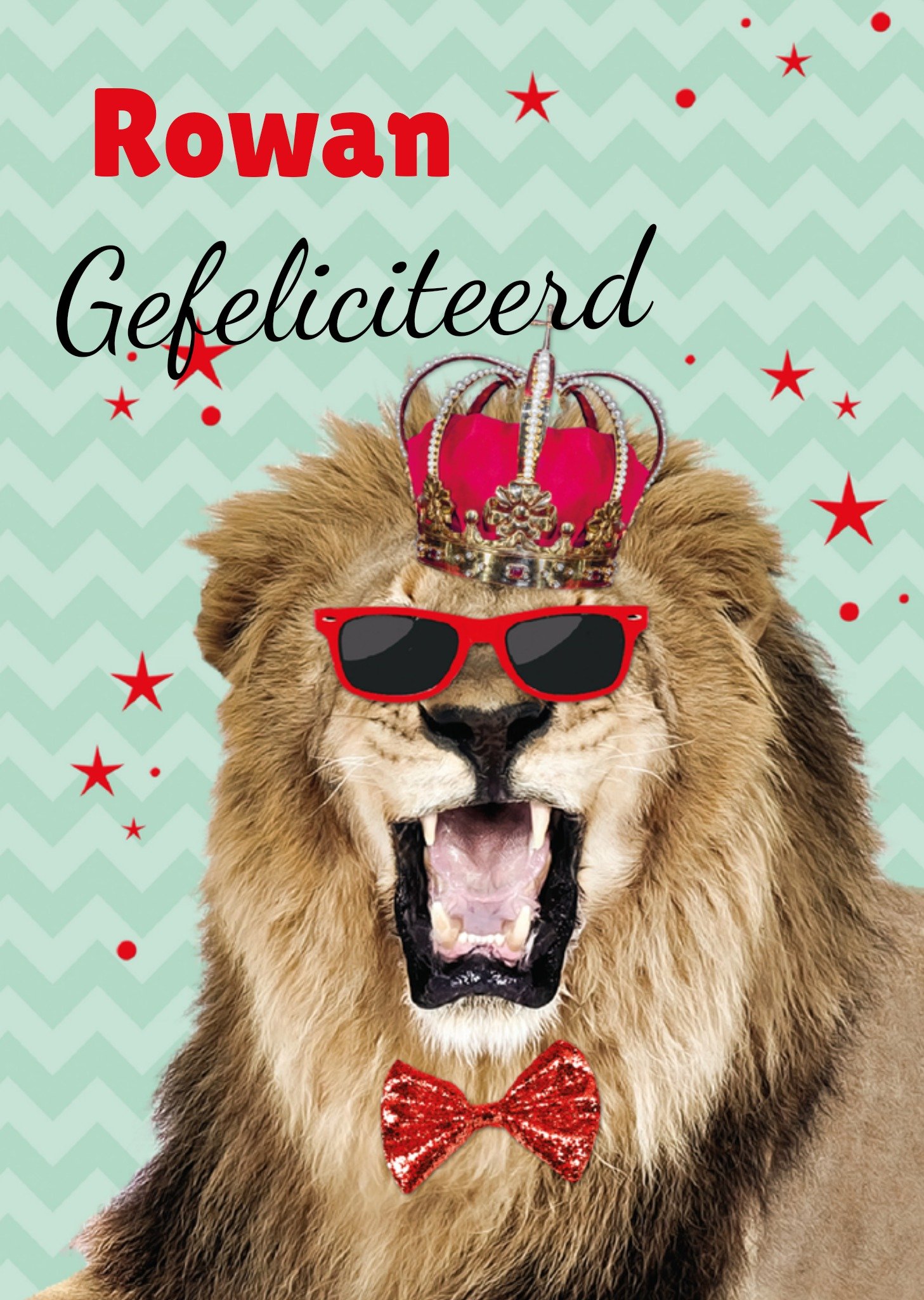 Verjaardag Leeuw Eigen naam Kaart TMS