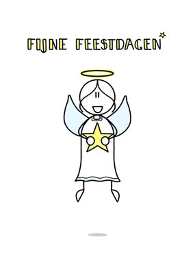 YH Tekent | Kerstkaart | Engel