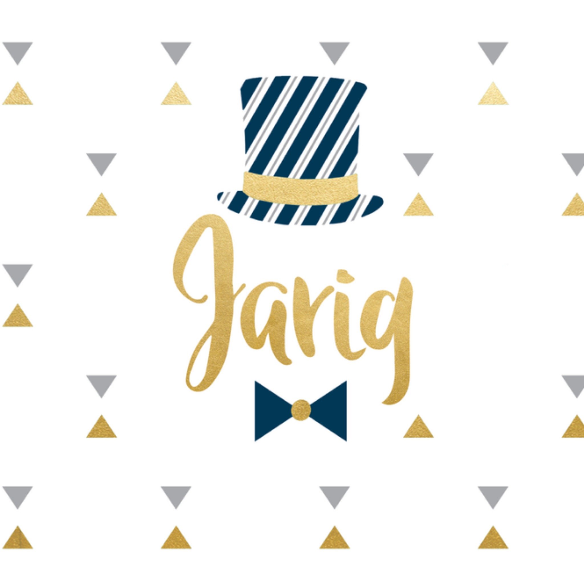 Verjaardagskaart Stropdas Vierkante Kaart TMS