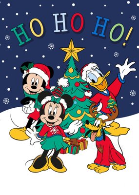 Disney | Kerstkaart | Mickey Mouse | Ho Ho Ho