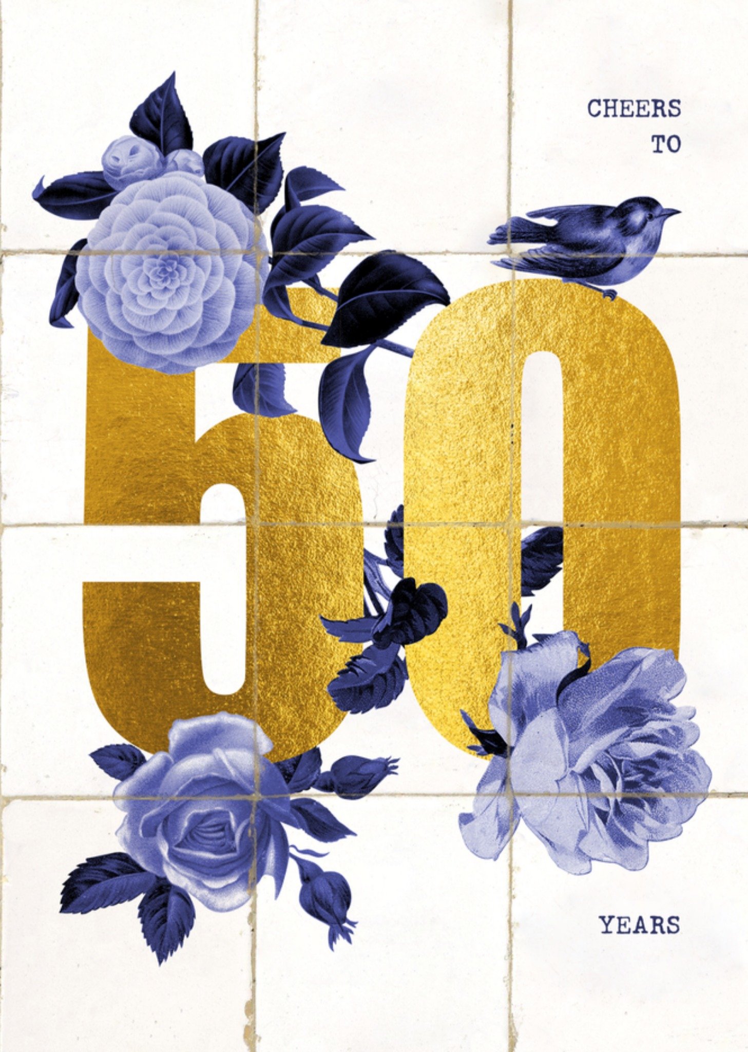 Verjaardagskaart 50 Kaart Bright Spot