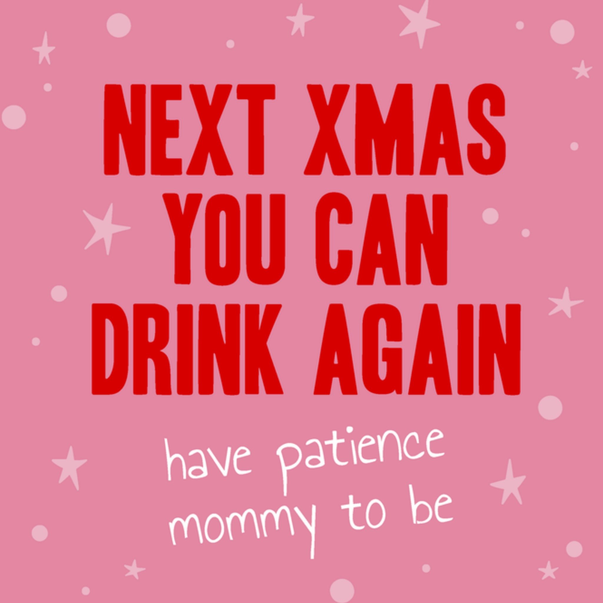 Greetz Kerstkaart Grappig Mommy to be Vierkant