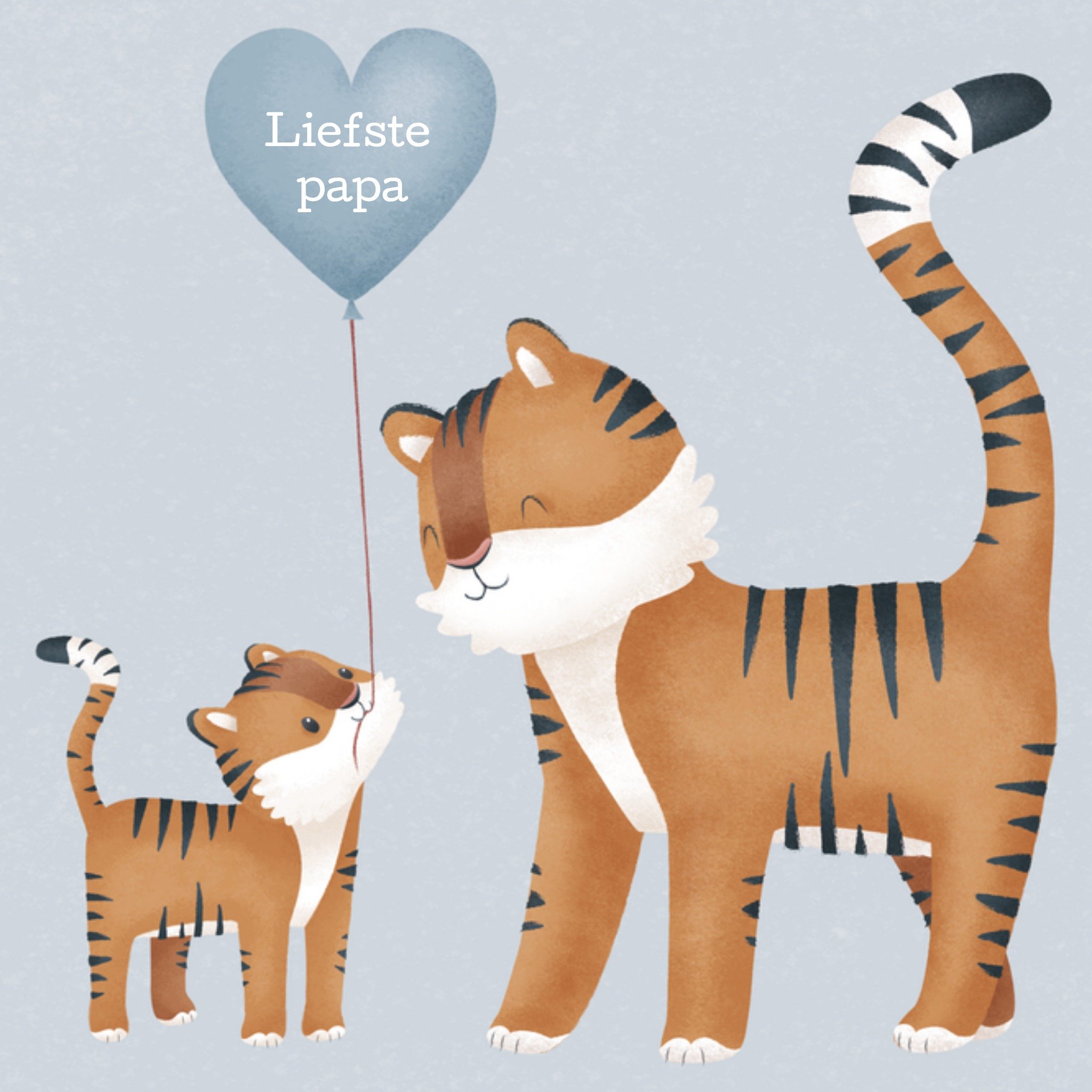Little Dutch Vaderdagkaart Tijgers Vierkant