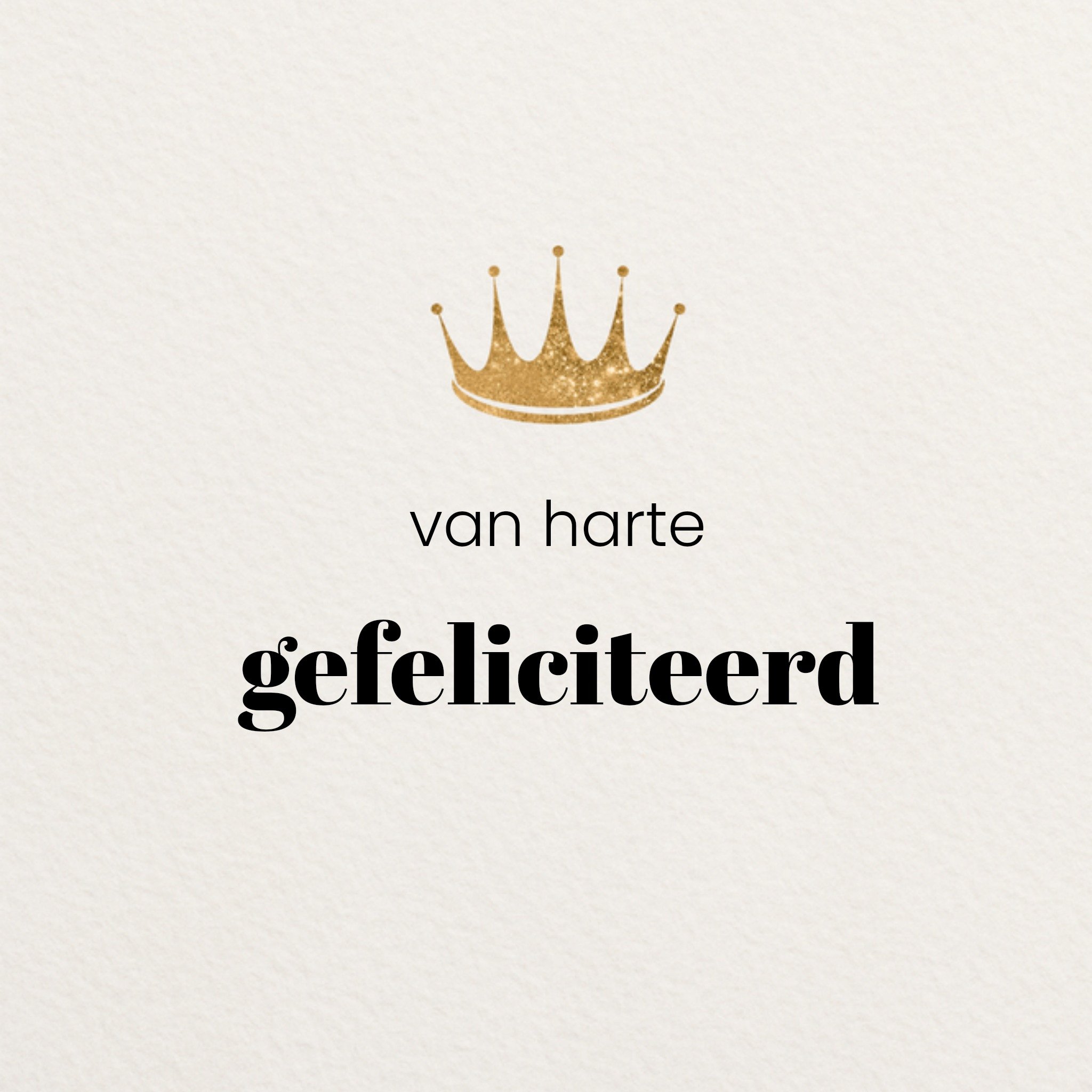 Greetz Geslaagd kaart kroontje Vierkant