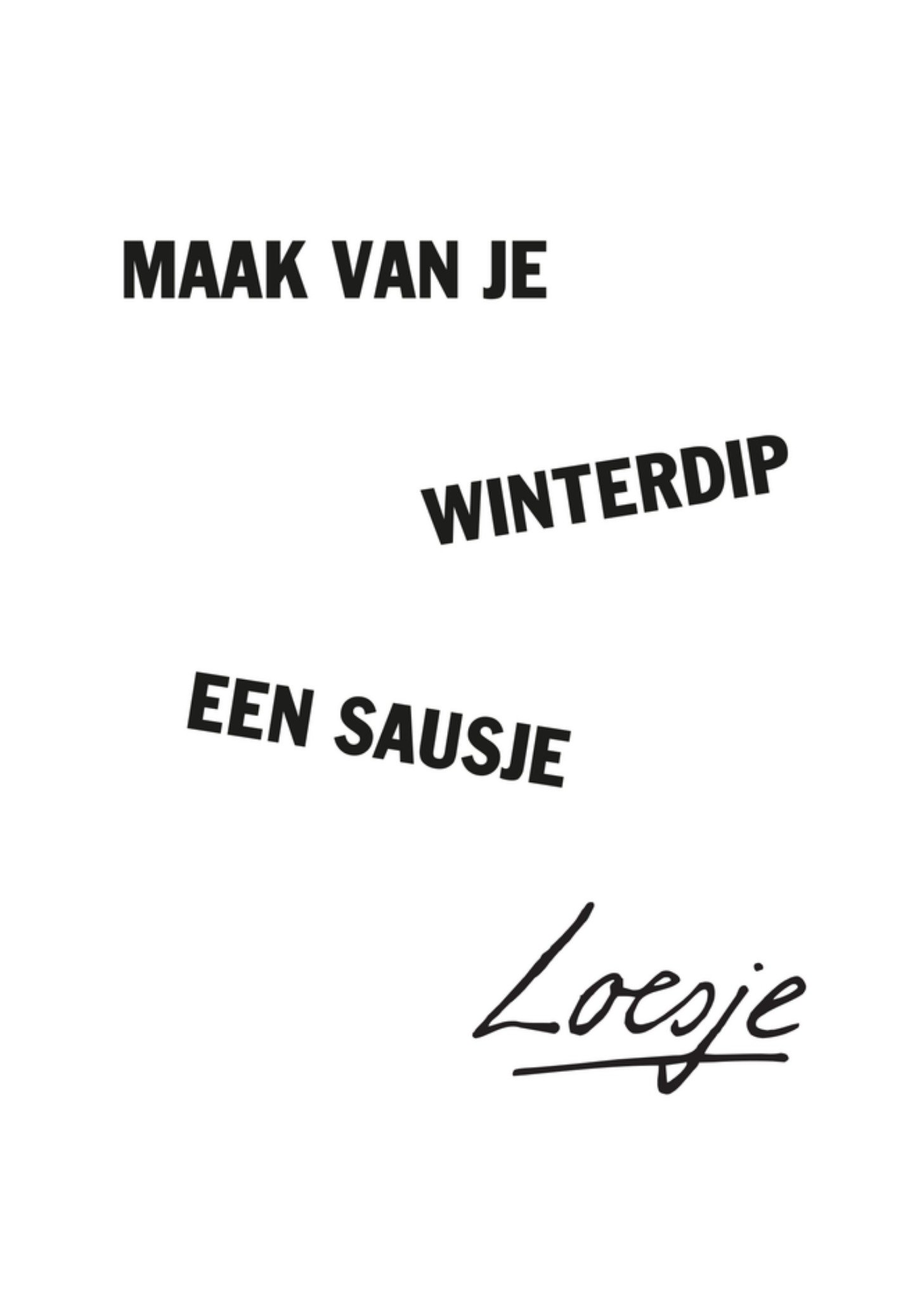 Zomaar kaart Sterkte Kaart Loesje