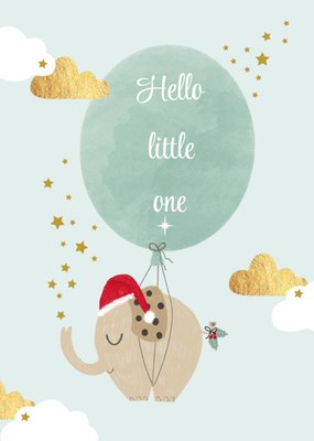 Tsjip | Kerstkaart | geboortekaart | olifantje