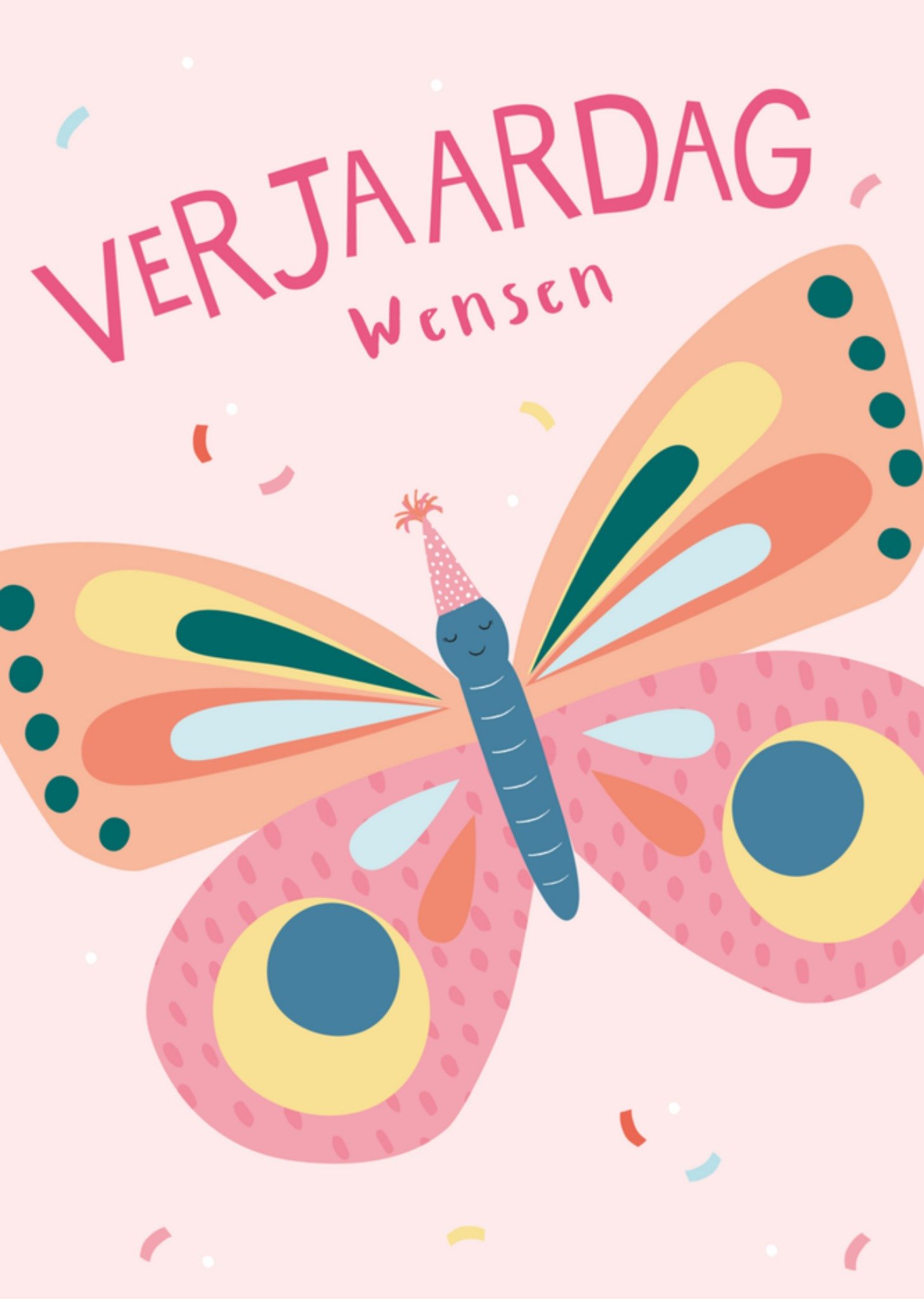 Verjaardagskaart vlinder Kaart Klara Hawkins