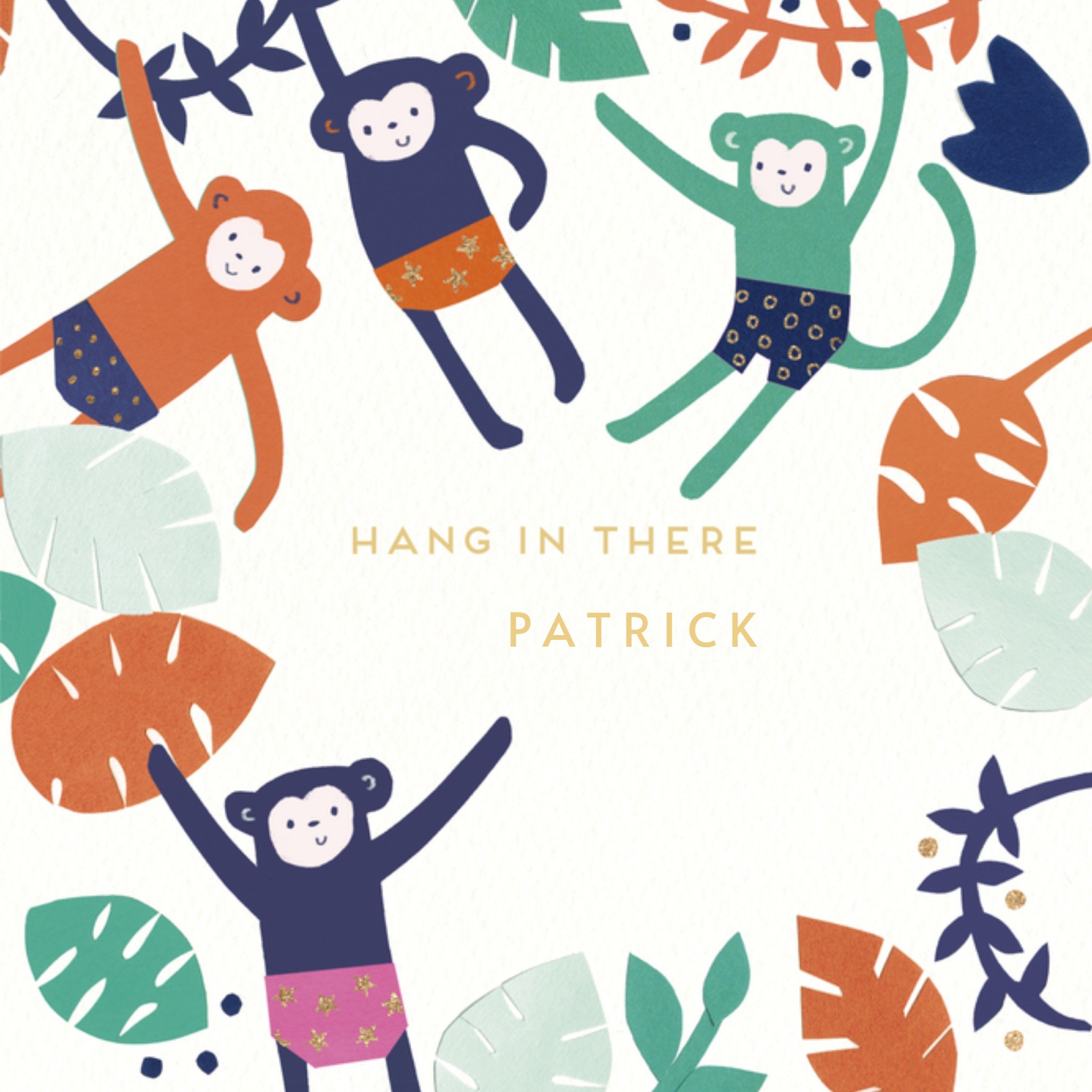 Beterschapskaart Hou vol Vierkante Kaart UK Greetings