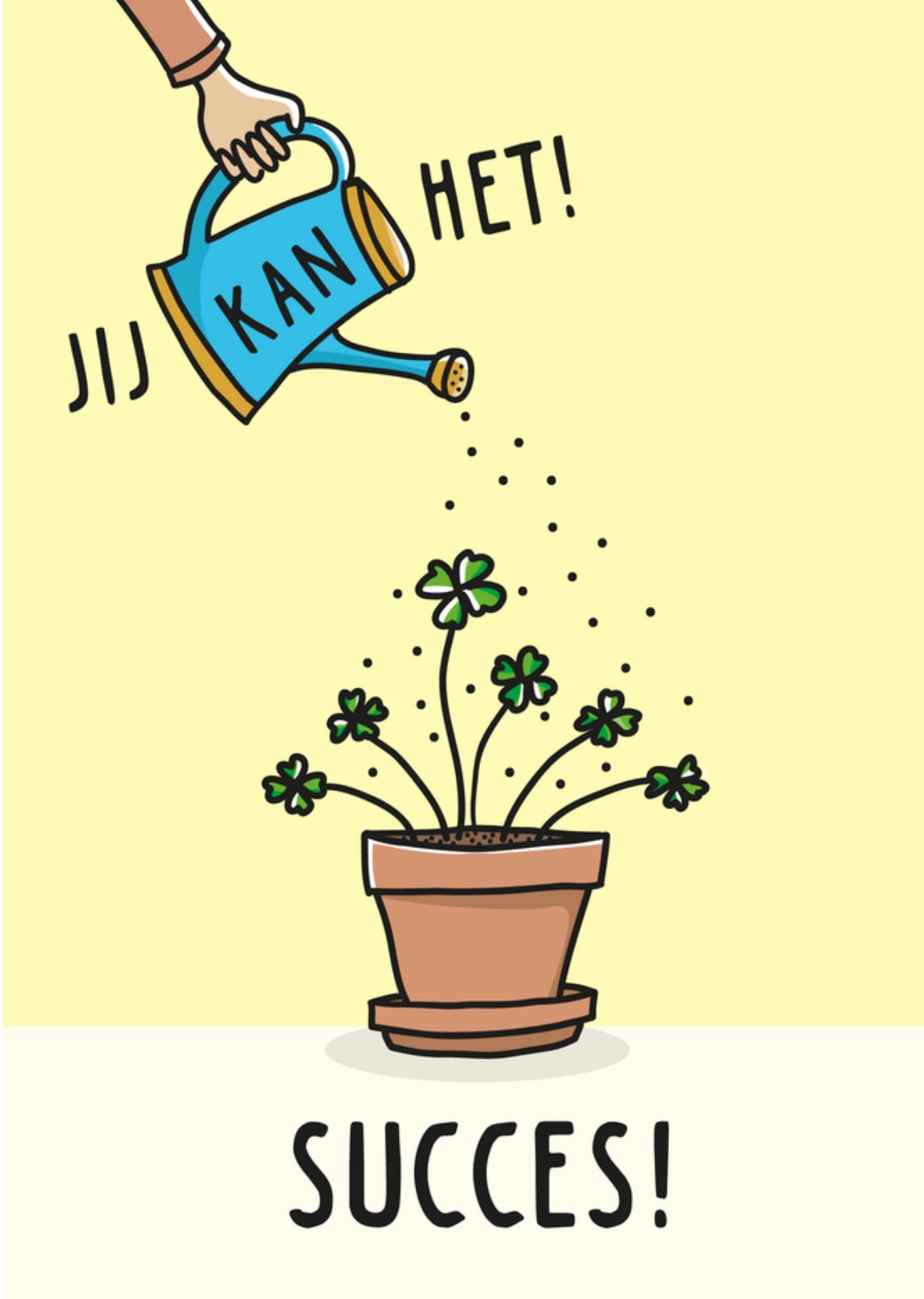 Sucesskaart Jij kan het Kaart Liefs Jansje