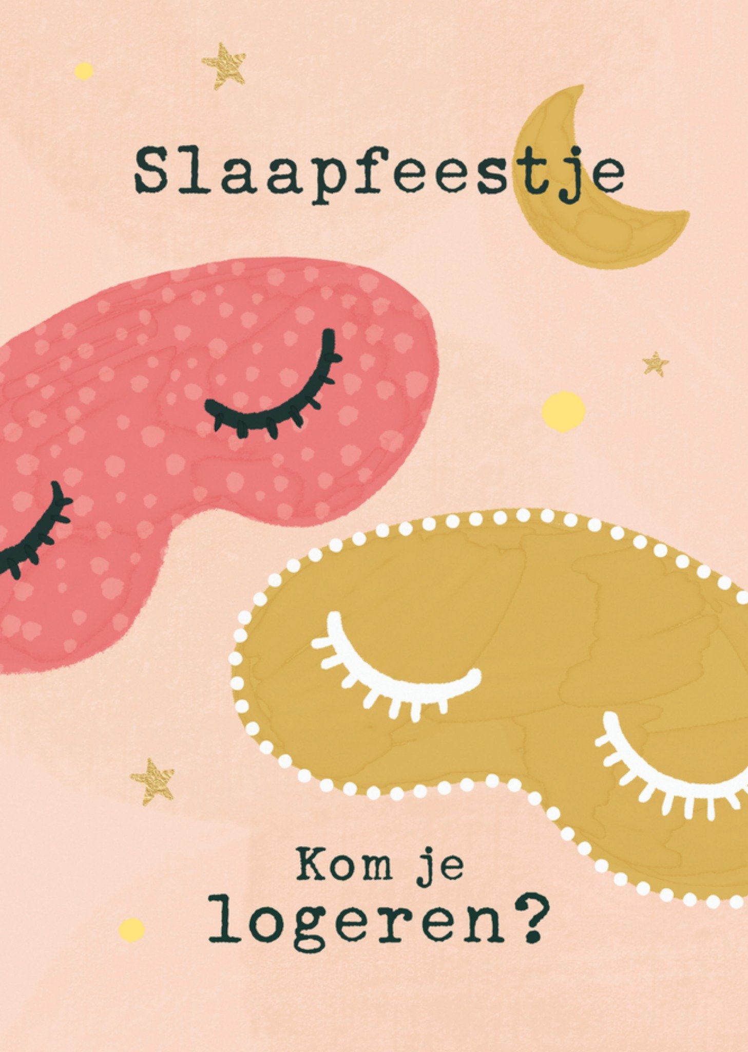 Kinderfeest Slaapfeest Kaart Greetz
