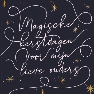 Greetz | Kerstkaart | Magische kerstdagen | Lieve ouders