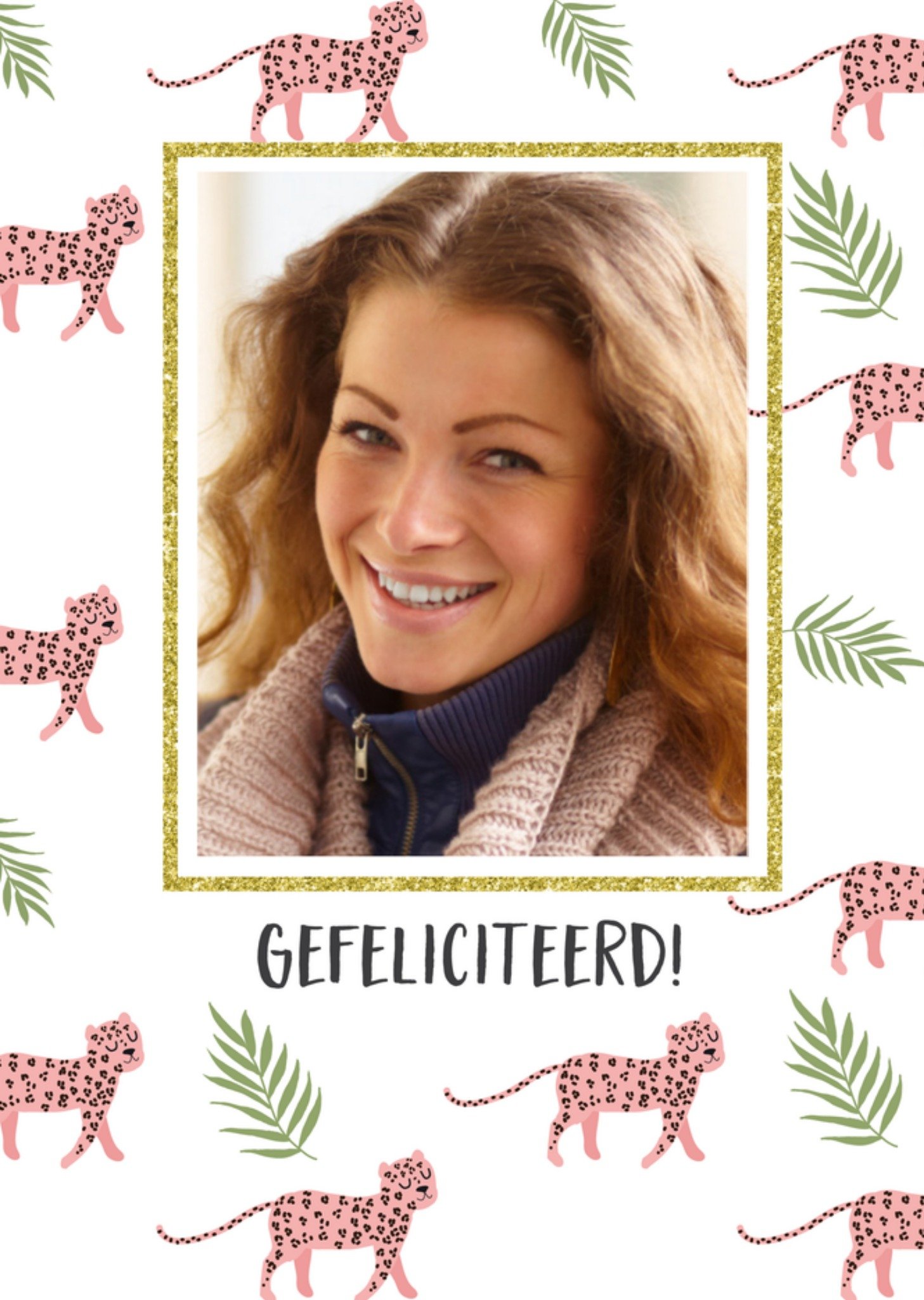 Gefeliciteerd Tijgers Fotokaart Kaart Tsjip