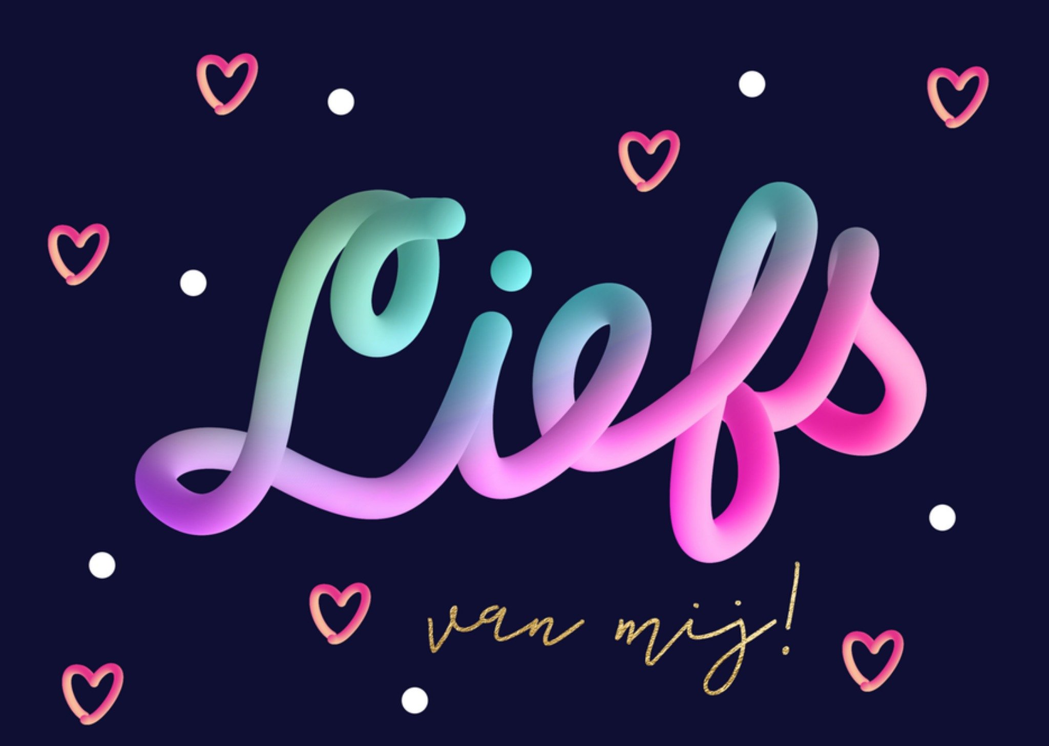 Zomaar Liefs van mij! Kaart Luckz