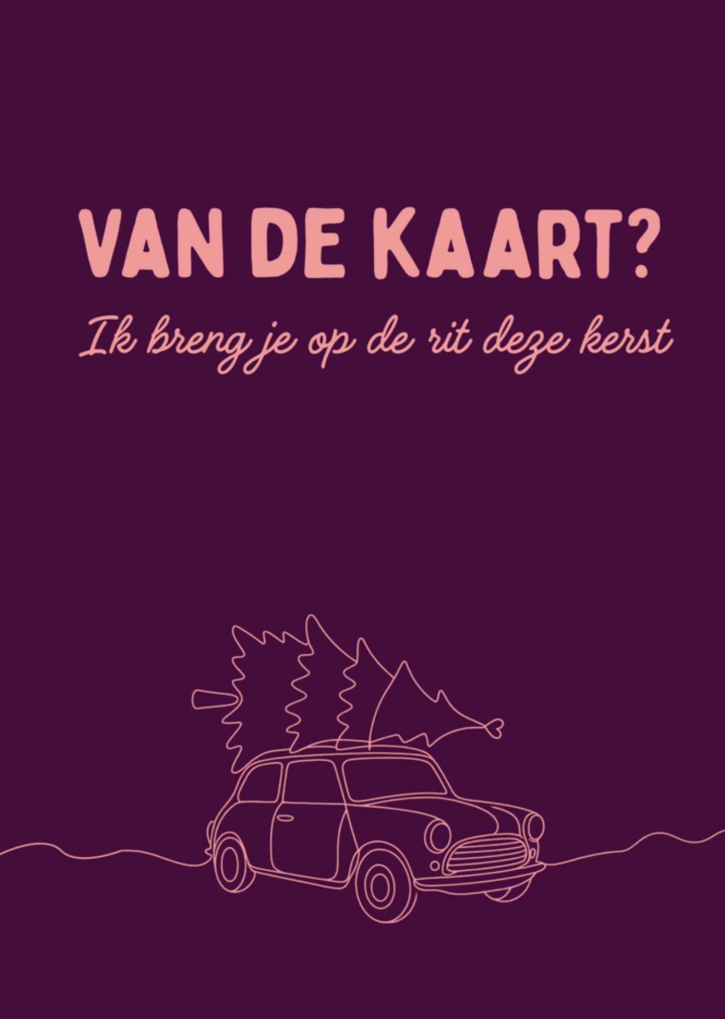 Greetz Kerstkaart Van de kaart Standard Card