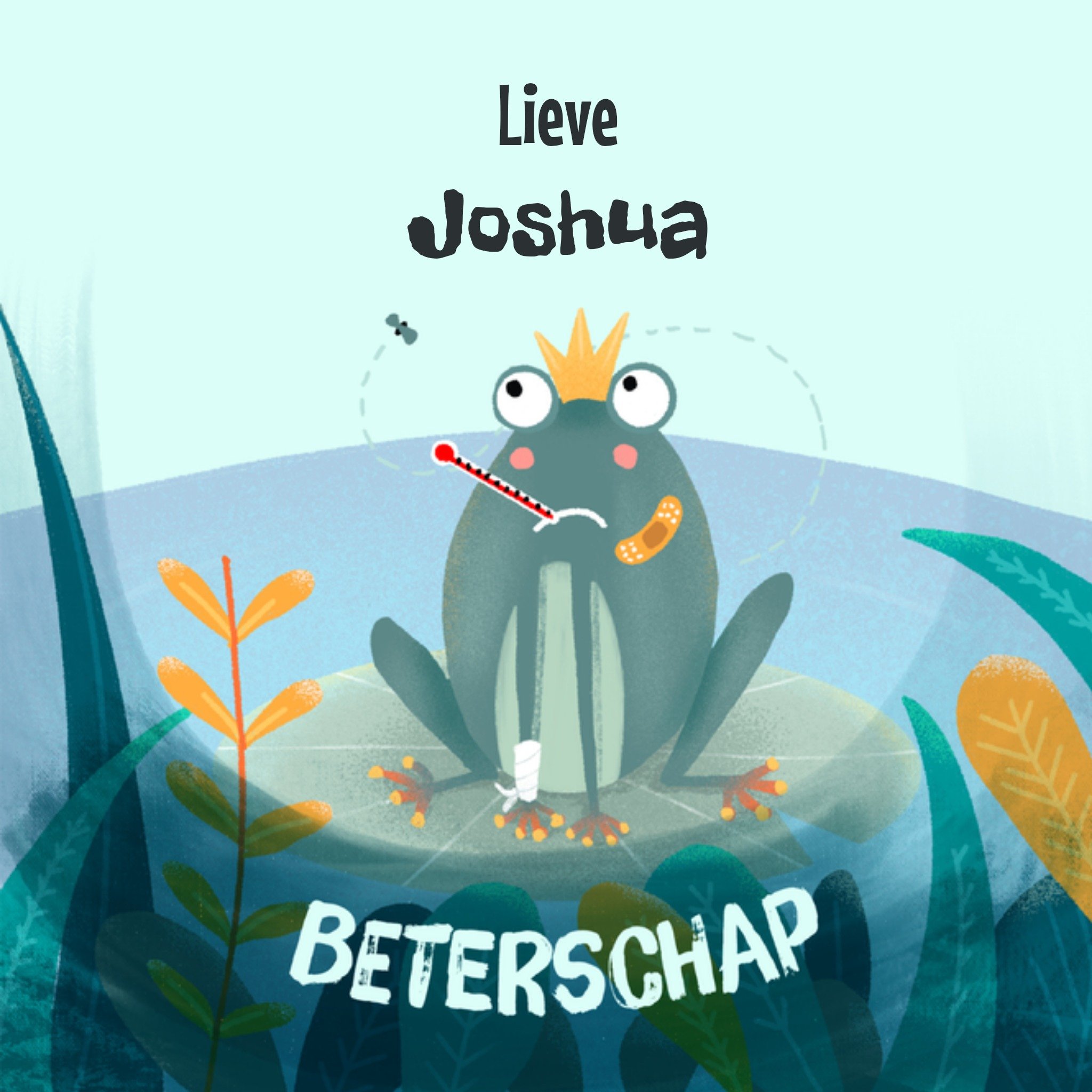 Greetz Beterschapskaart Beterschap met naam Vierkant