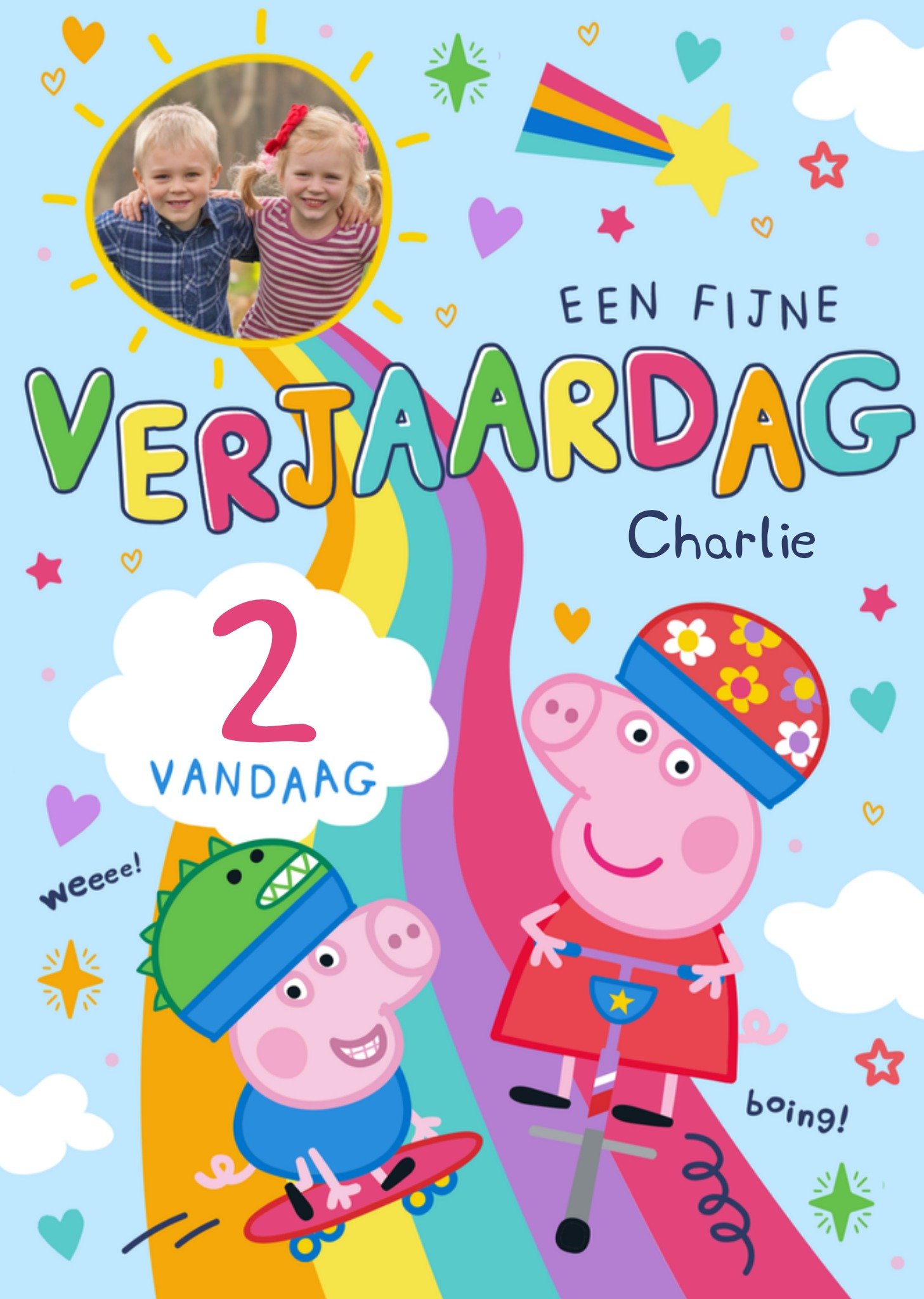 Verjaardagskaart Een fijne verjaardag Kaart Peppa Pig
