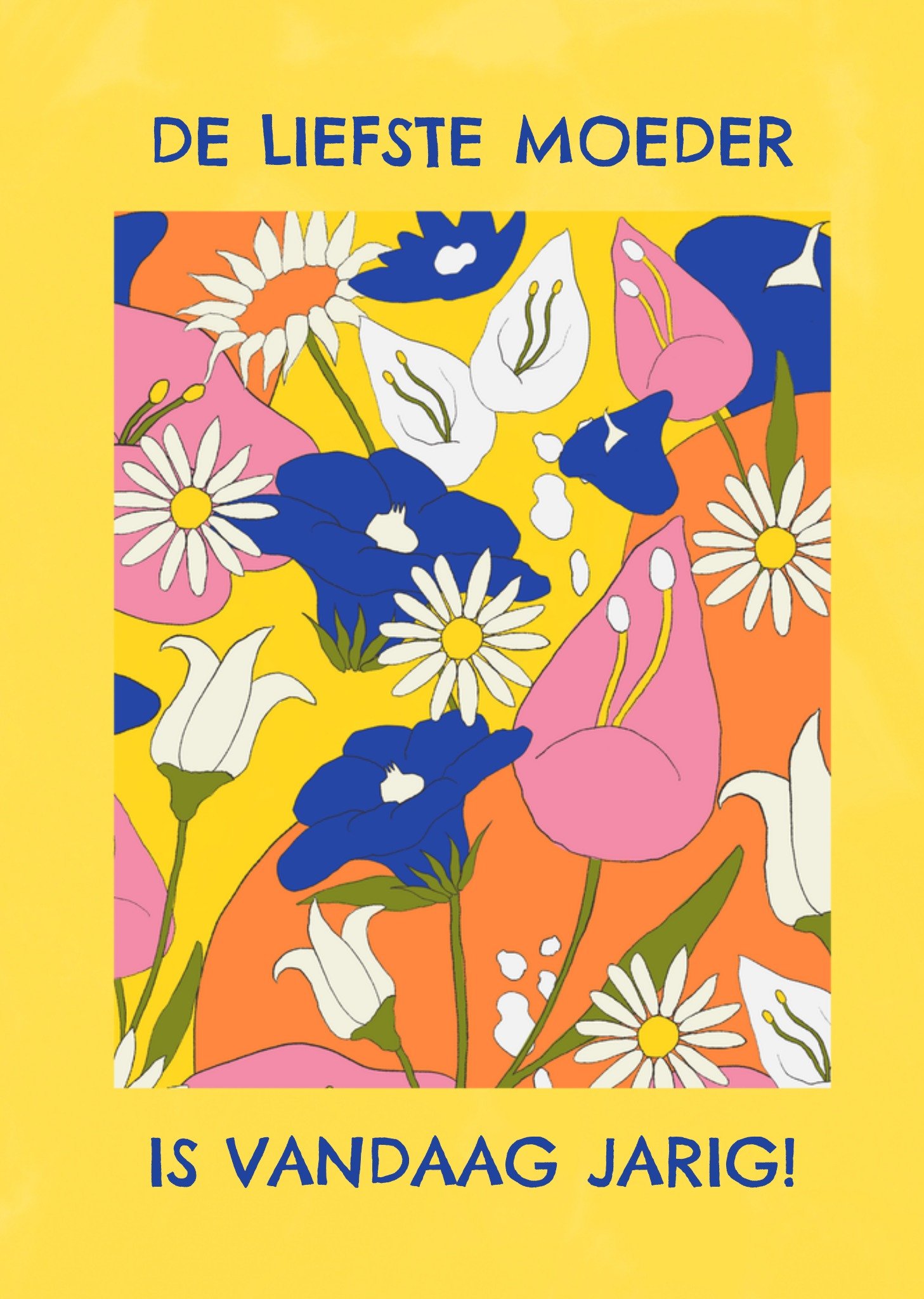 Verjaardagskaart Bloemen Liefste moeder Kaart Greetz