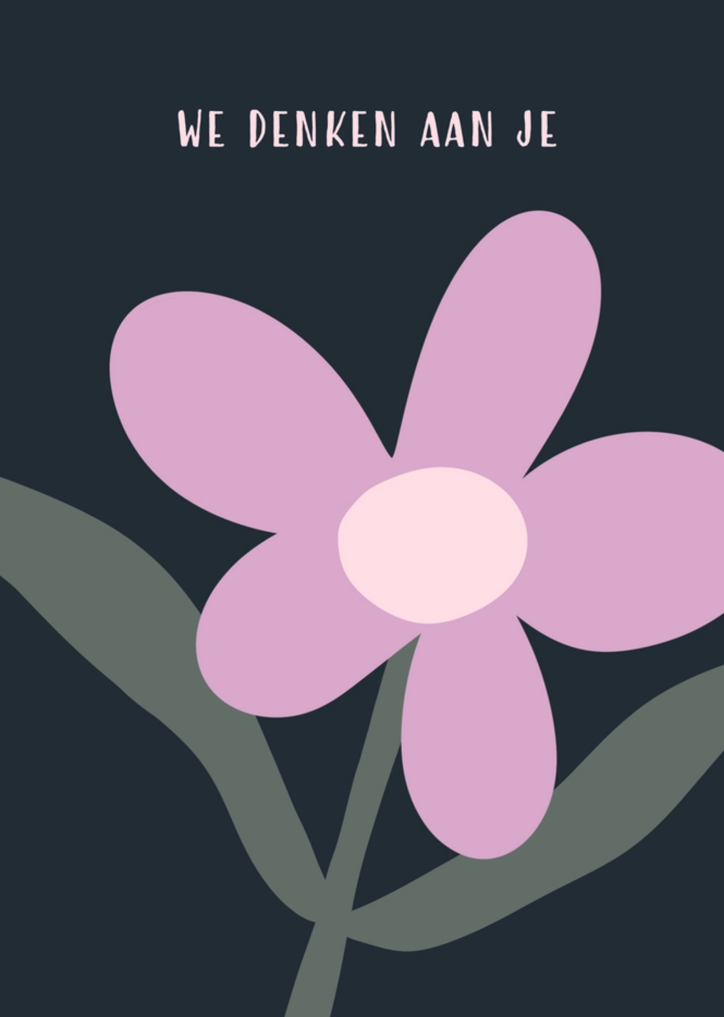 Condoleancekaart We denken aan je Greetz