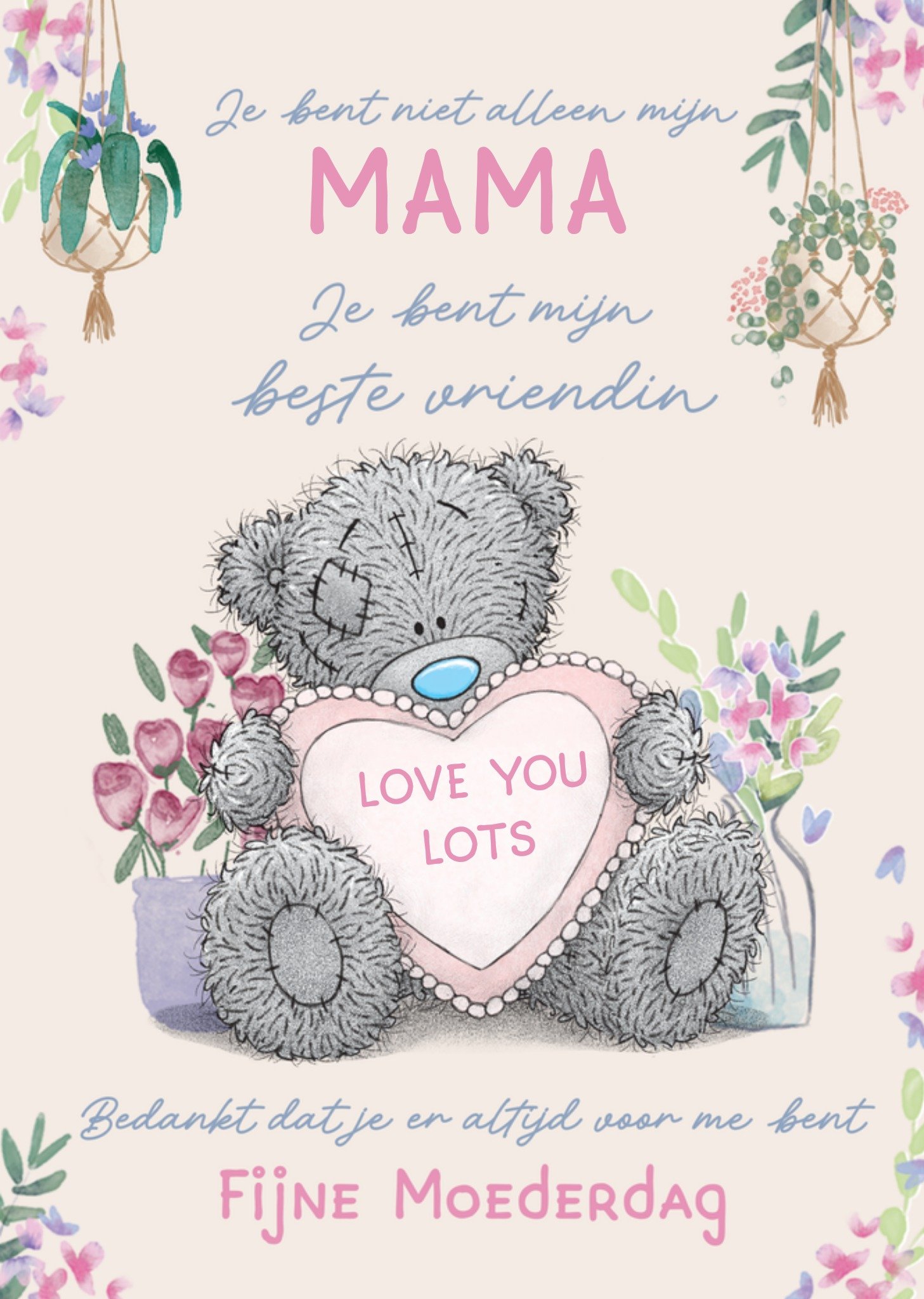 Moederdagkaart Tatty Teddy Fijne Moederdag Kaart Me to You