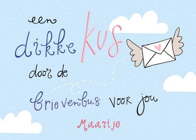 Funny Side Up | Zomaar kaart | Brievenbus kus
