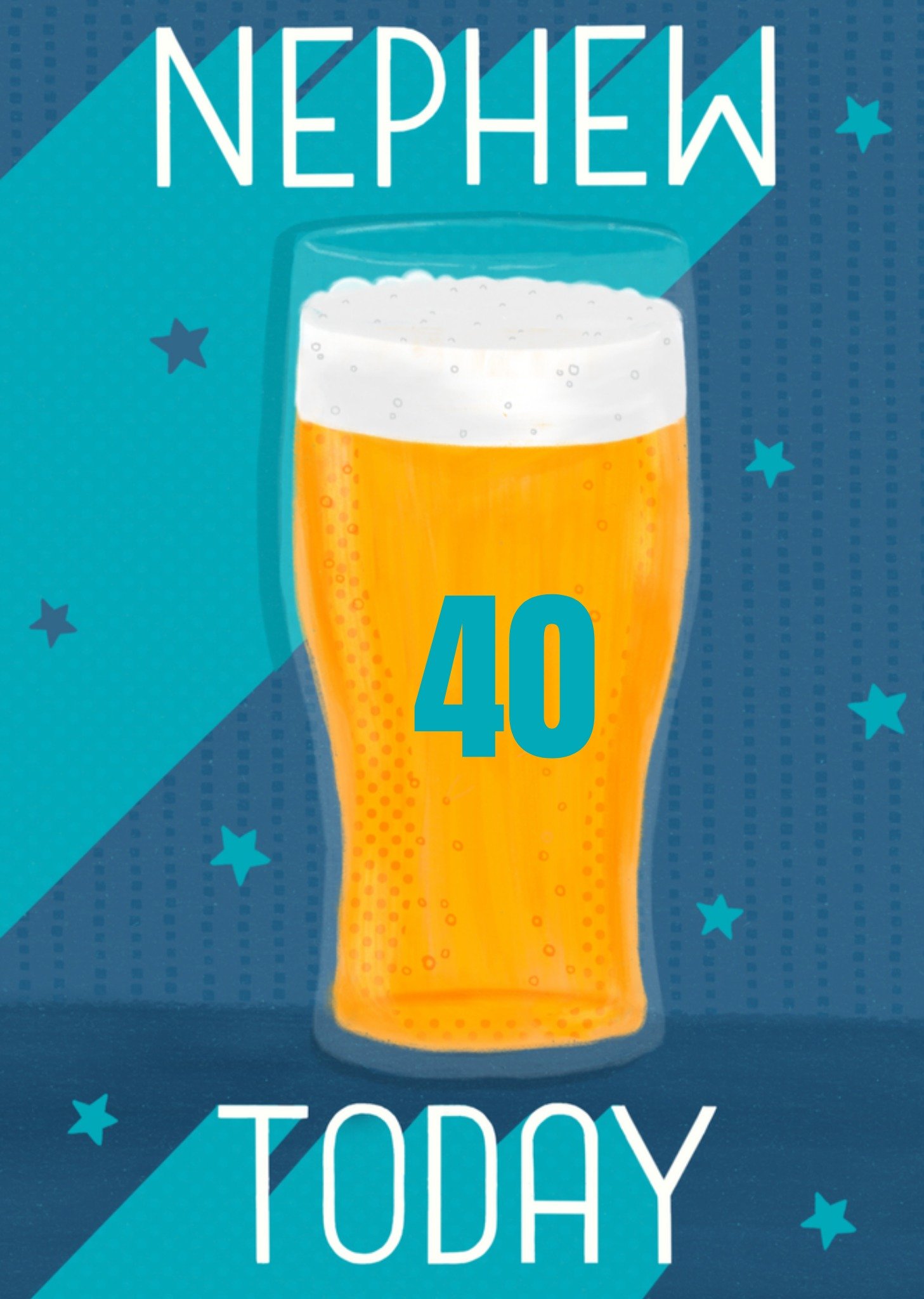 Greetz Verjaardag Bier Man Standard Card