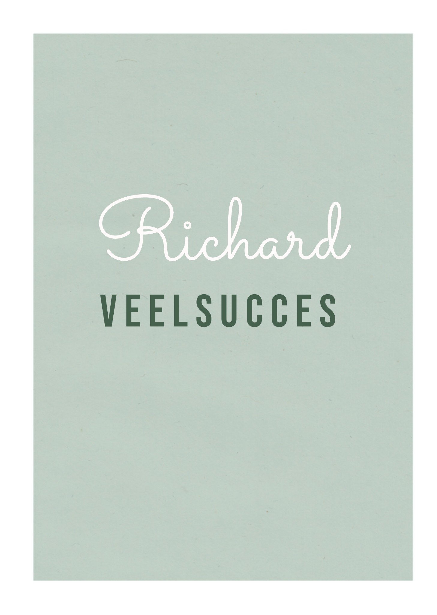 Greetz Succeskaart met naam zakelijk Standard Card