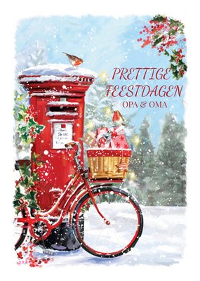 Ling Design | Kerstkaart | opa en oma