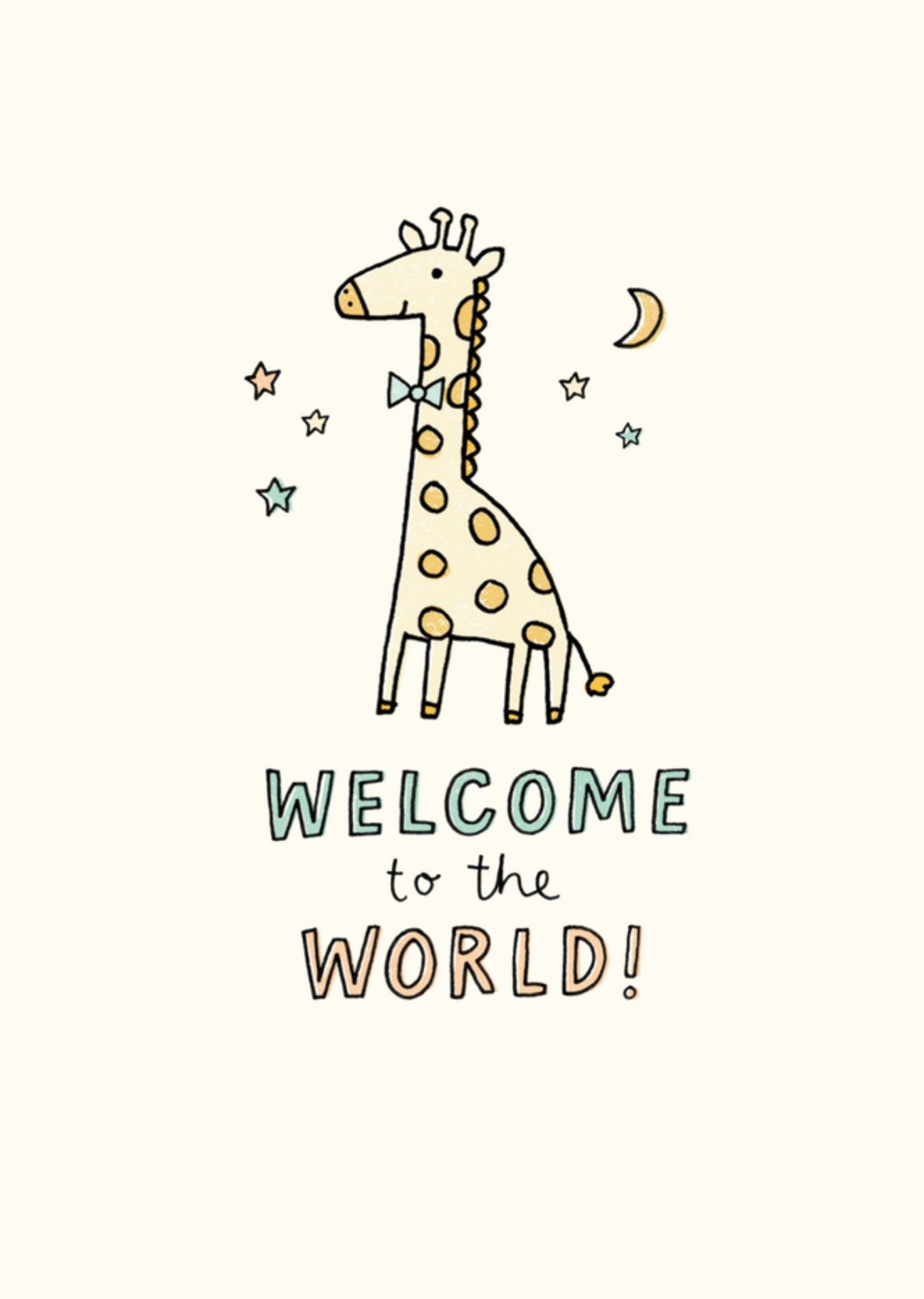 Geboortekaart giraf Kaart Jenny Seddon