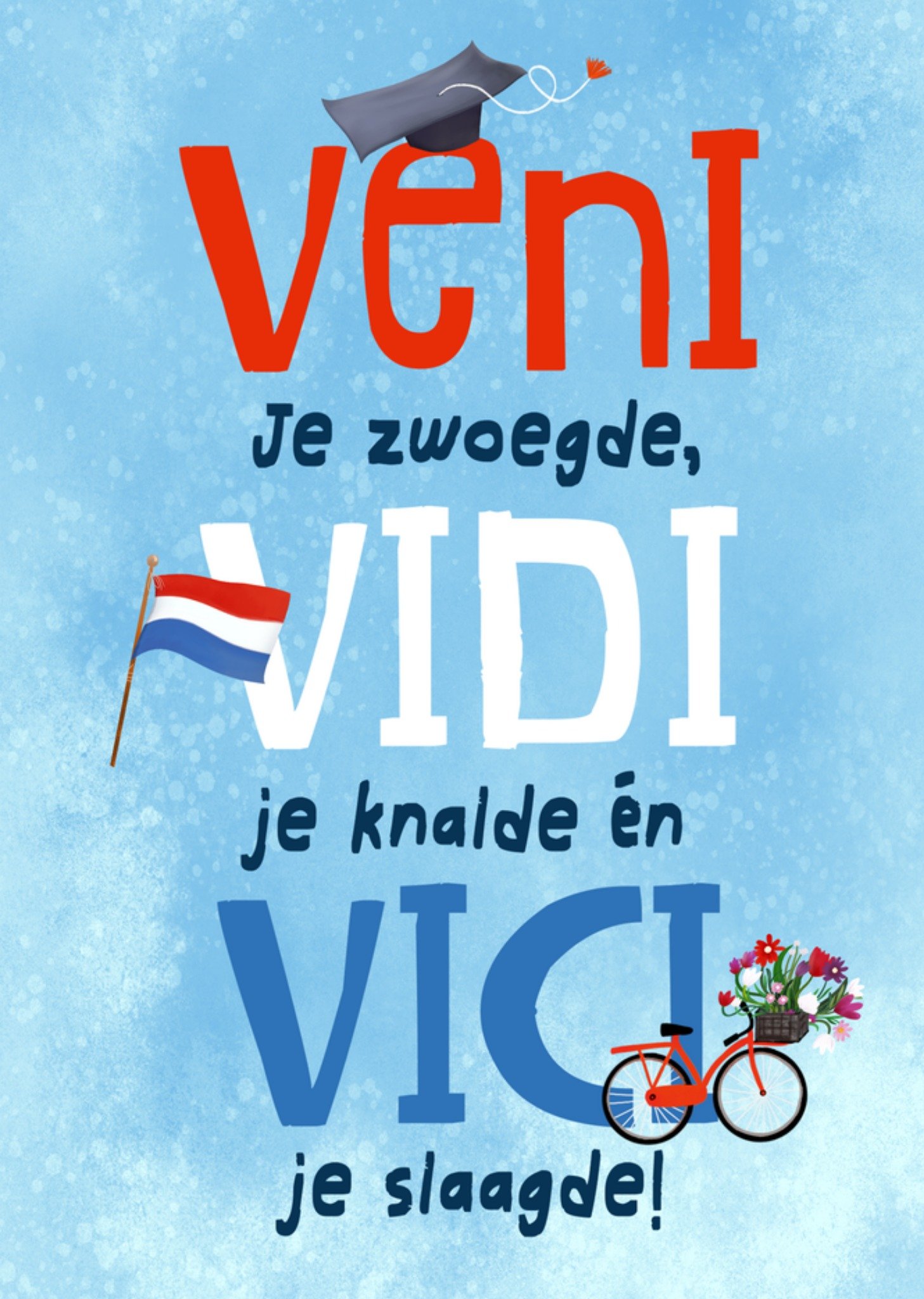 Fishuals Geslaagdkaart Veni vidi vici Greetz