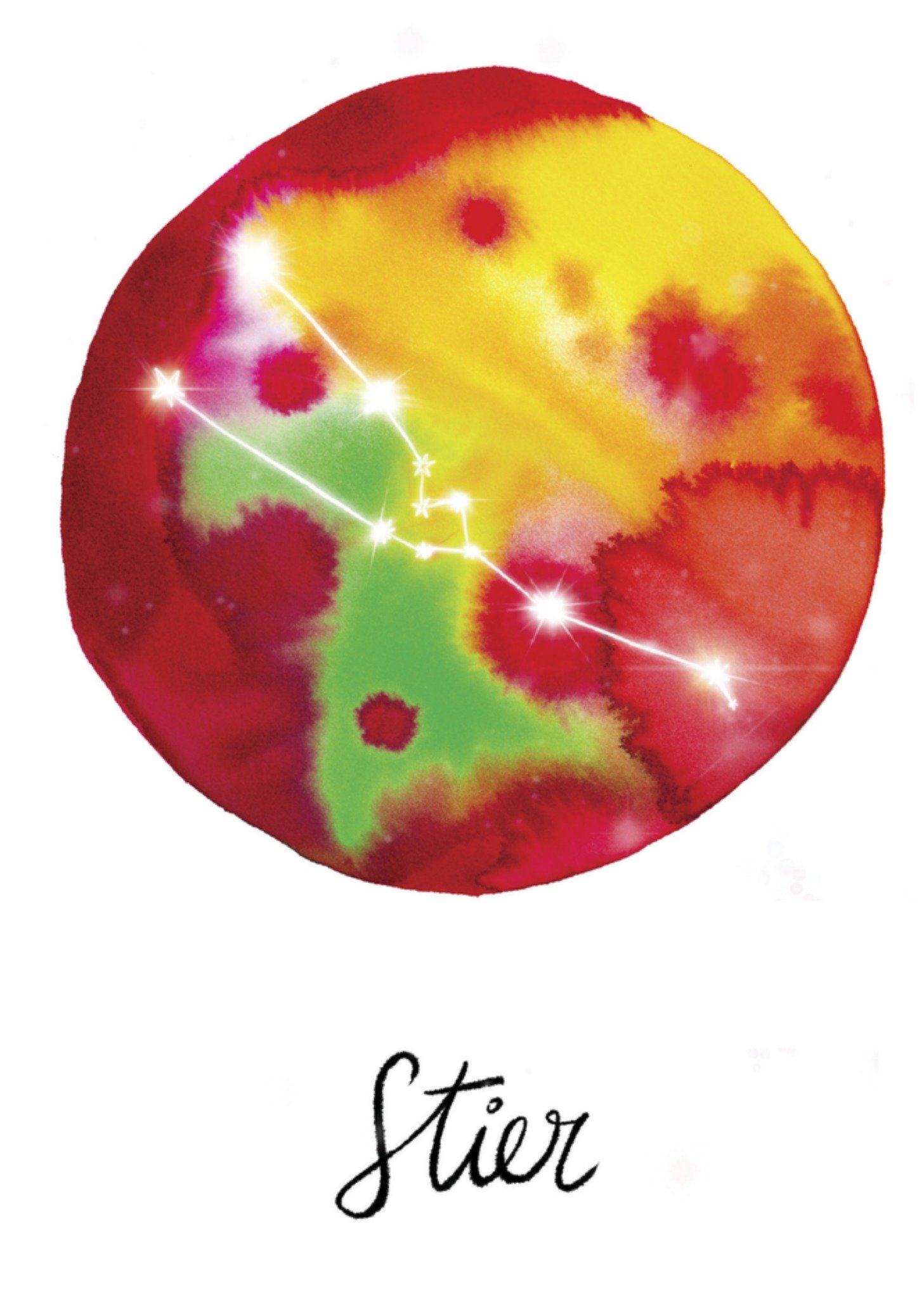 Verjaardagskaart stier Kaart Marie Bodié