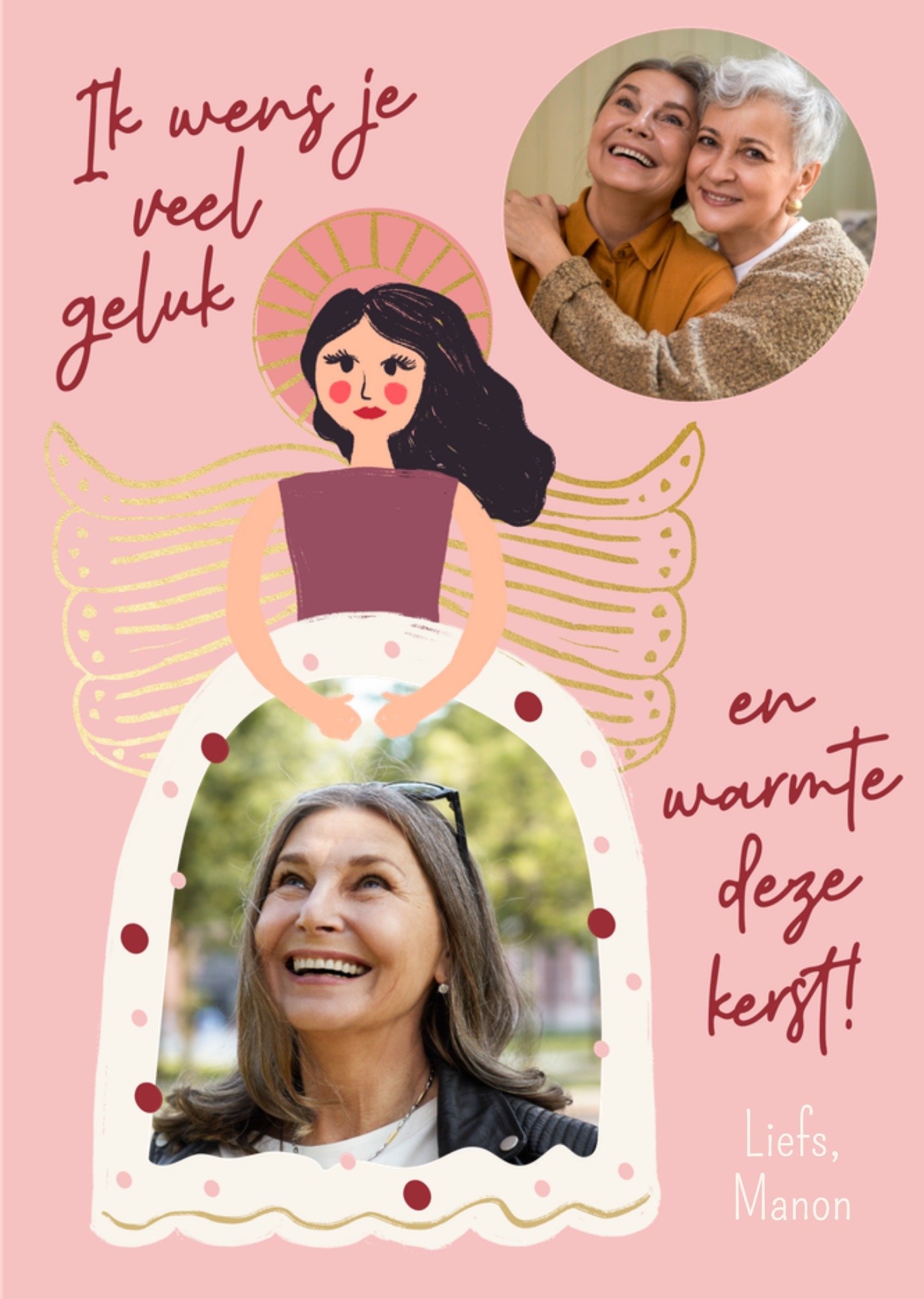 Kerstkaart Engel Greetz