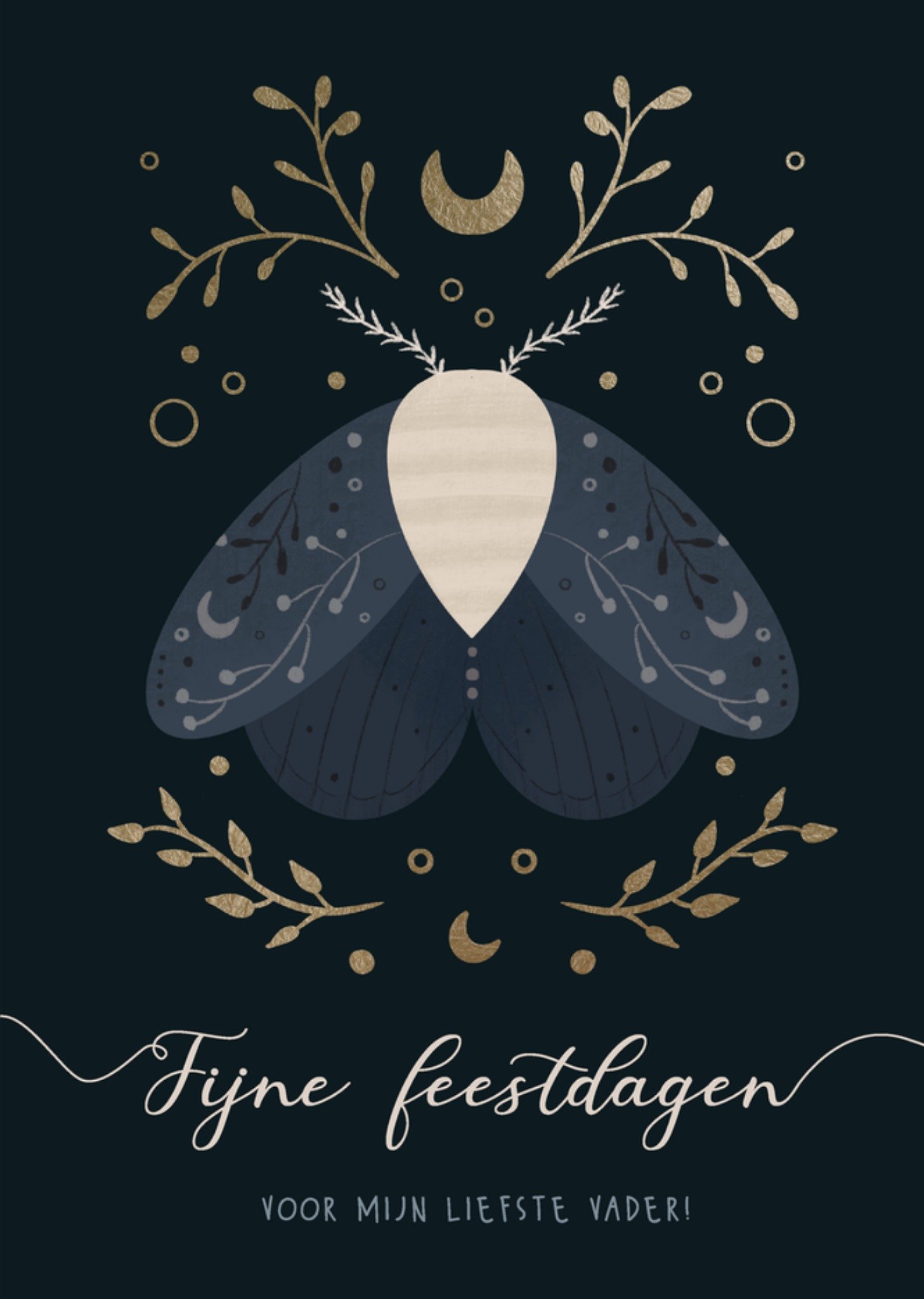 Kerstkaart Mot Liefste vader Greetz