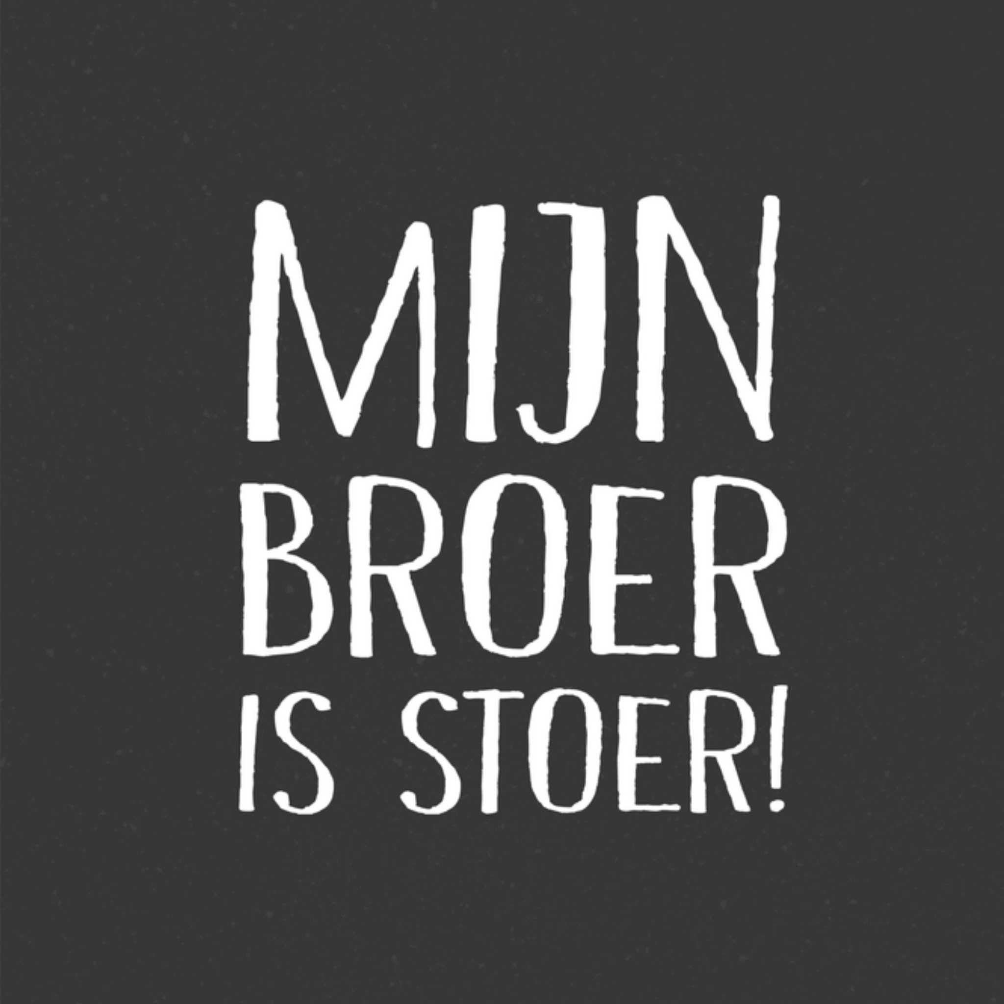 Greetz Broer en zus dag stoere broer Vierkant