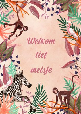 Petit Konijn | Geboortekaart | Illustratie | Retro