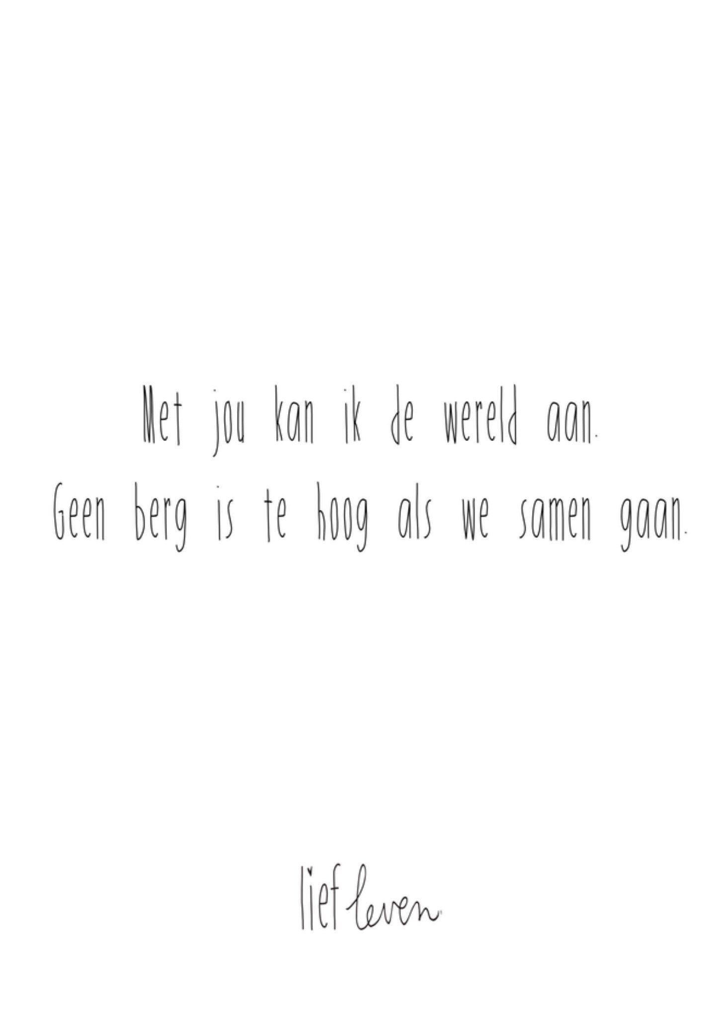 Lief Leven Valentijnskaart met jou Kaart Funny Side Up