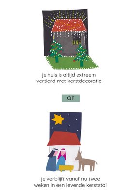 Dilemma op Dinsdag | Kerstkaart | Levende kerststal