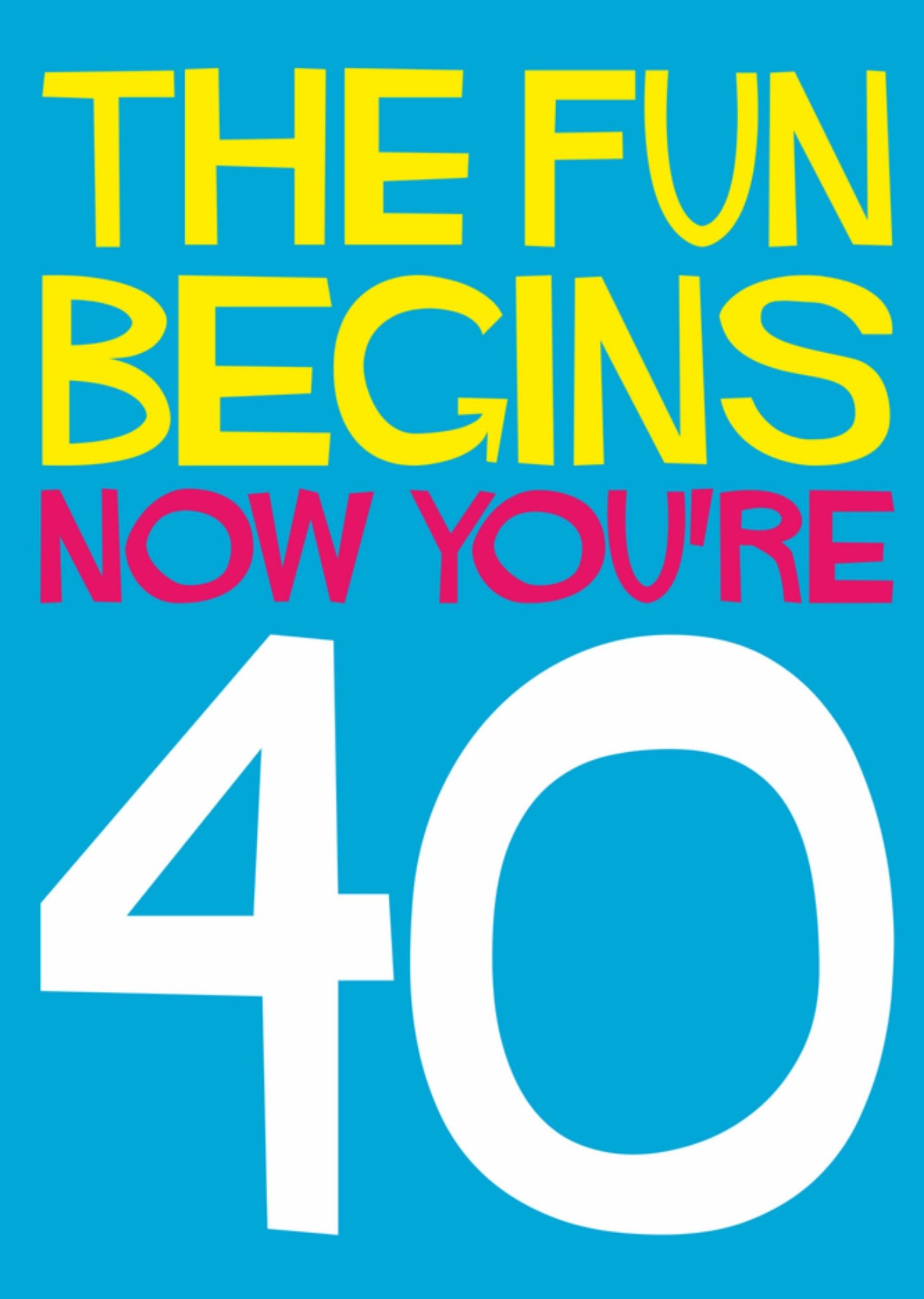 Verjaardagskaart 40 jaar Kaart Dean Morris