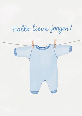 Greetz | Geboortekaart | Hallo lief jongen!