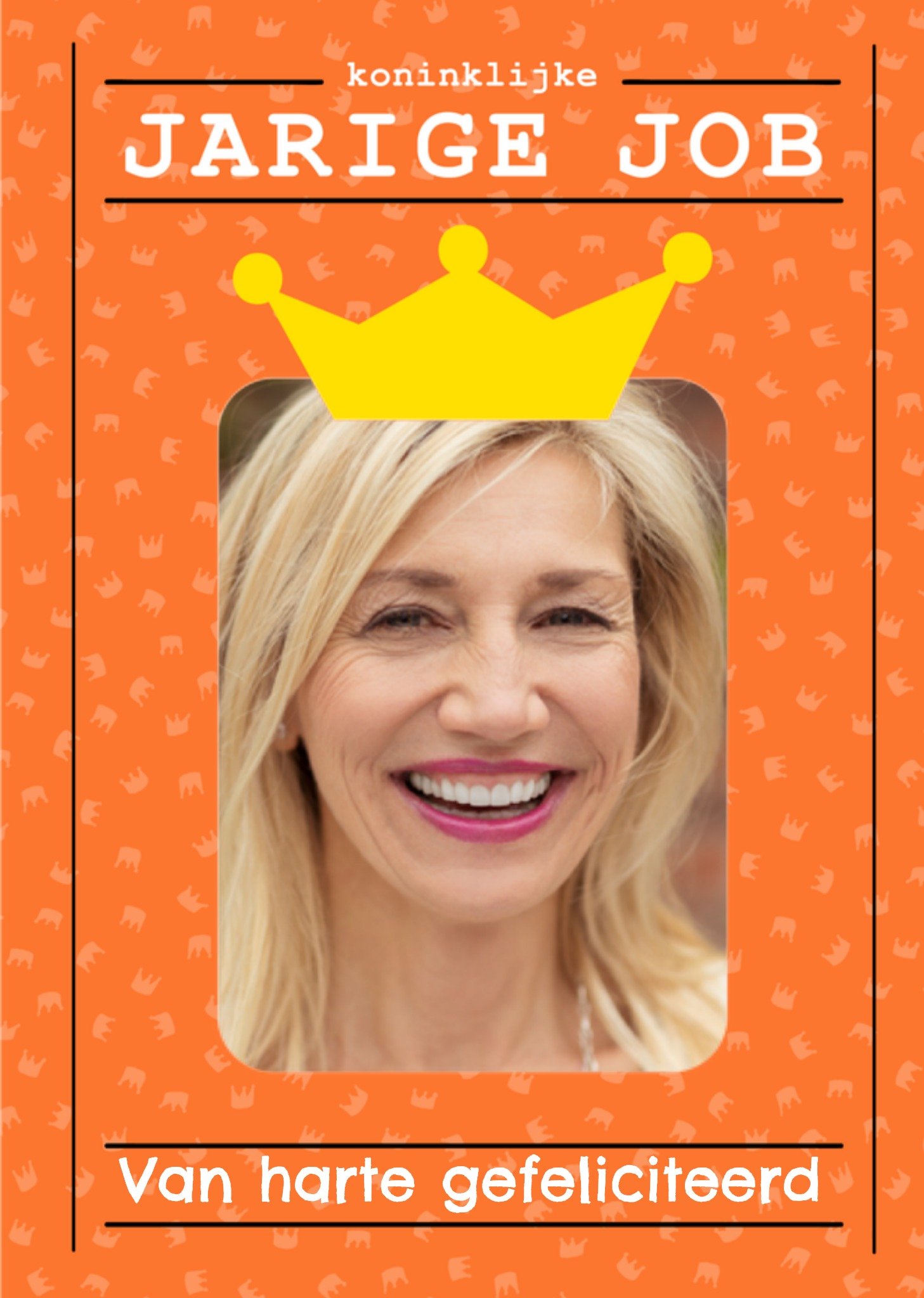 Koningsdag kaart Gefeliciteerd Kaart Greetz